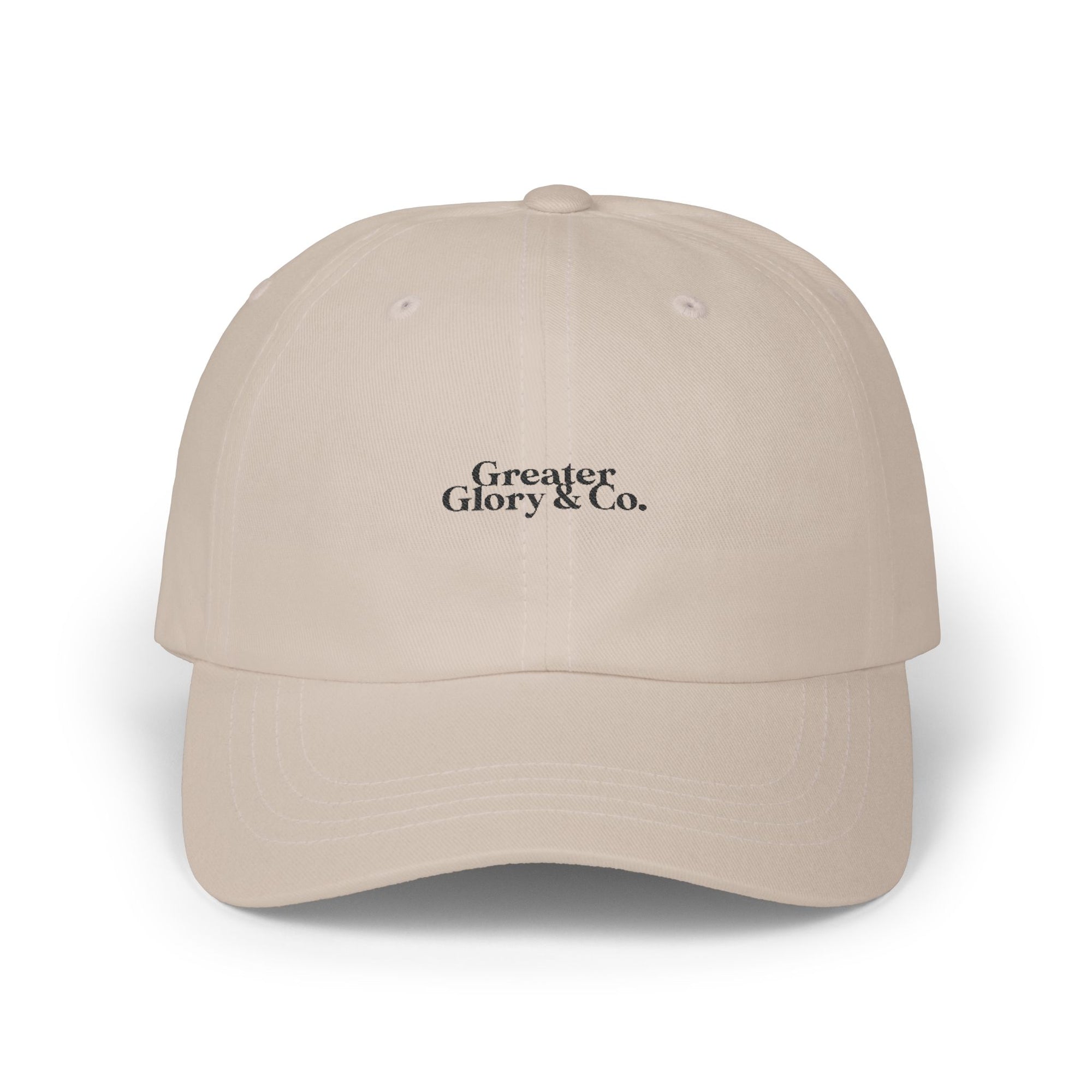 Classic Dad Cap w/Logo in black – Casual Style, Perfect Gift for Father's Day, Everyday Wear, Adjustable Hat, Trendy Accessories