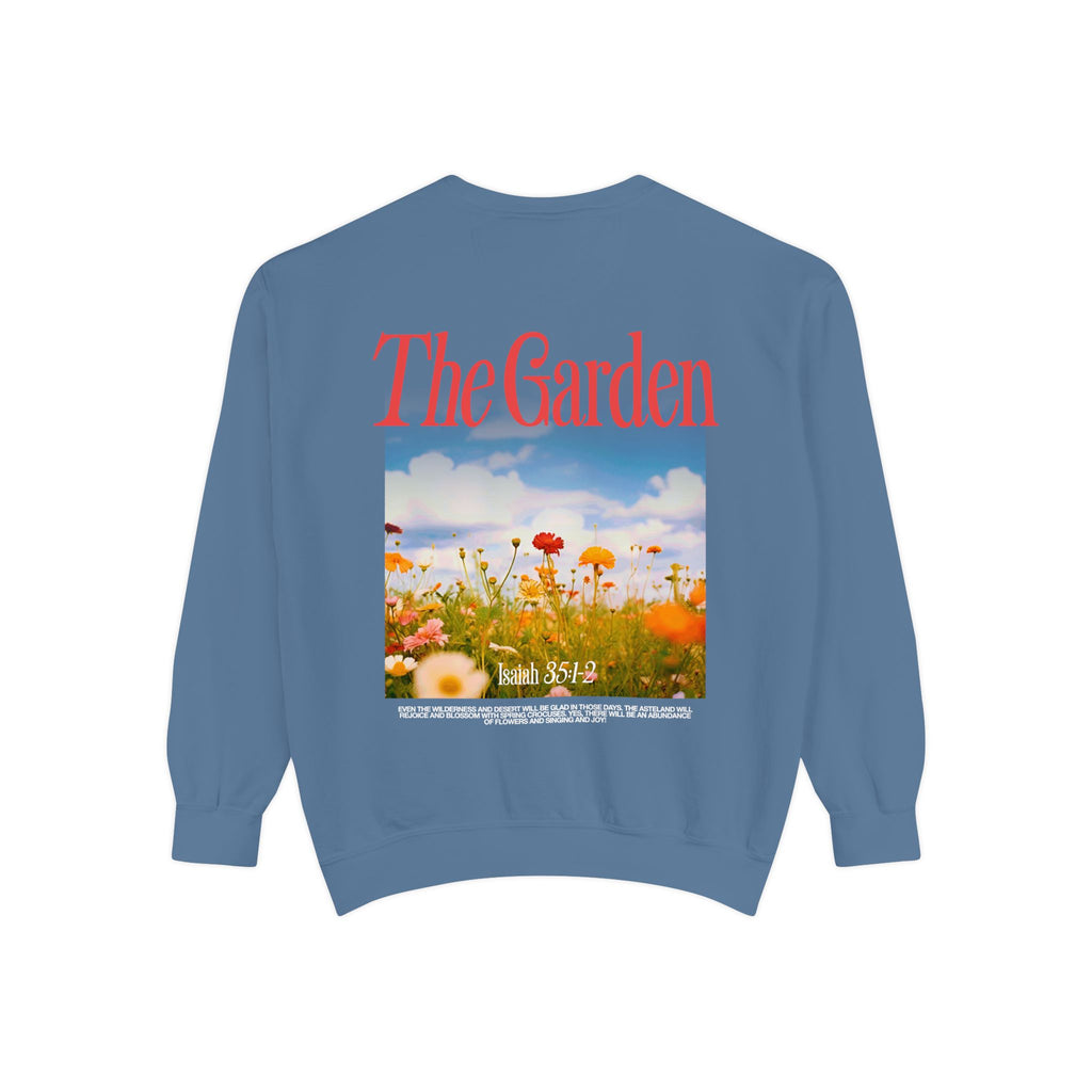 Garden Vibes Unisex Sweatshirt, Cozy Pullover, Nature Lover Gift, Spring Fashion, Casual Wear, Boho Sweater, Outdoor Activities