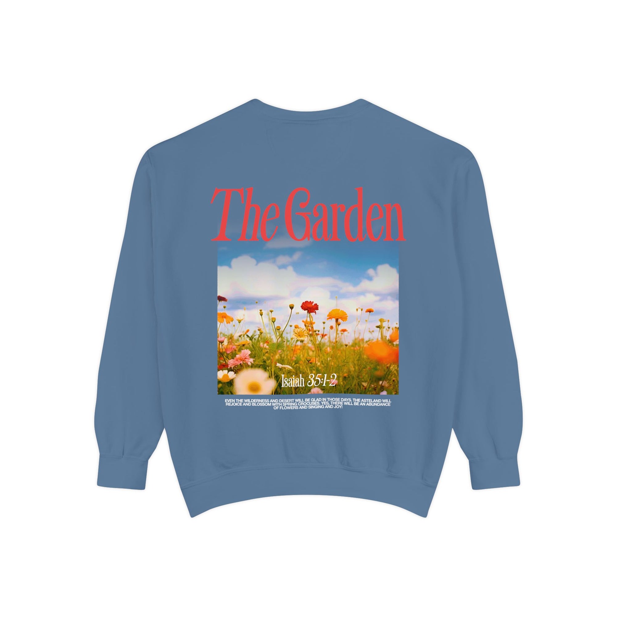 Garden Vibes Unisex Sweatshirt, Cozy Pullover, Nature Lover Gift, Spring Fashion, Casual Wear, Boho Sweater, Outdoor Activities
