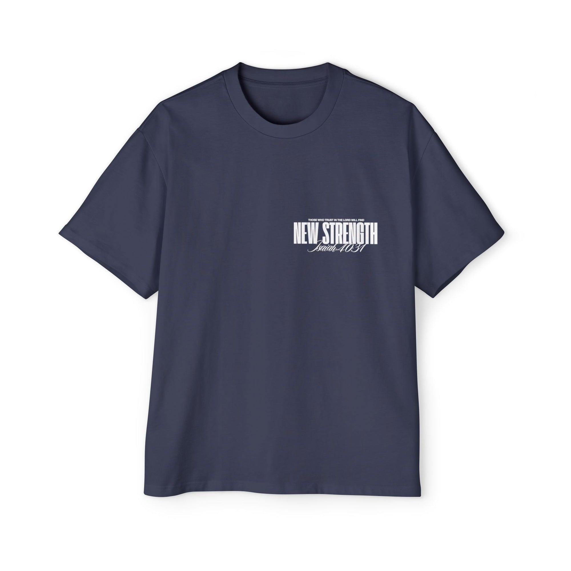 Soar with Strength – Oversized Tee Inspired by Isaiah 40:31 Men's Heavy Oversized Tee: Empowering Graphic Tee, Casual Streetwear, Unisex Comfort Shirt, Inspiring Gift for Him