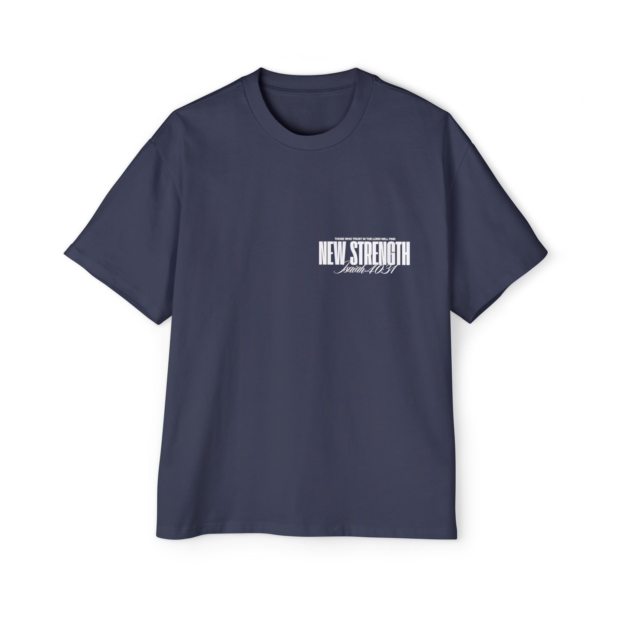 Soar with Strength – Oversized Tee Inspired by Isaiah 40:31 Men's Heavy Oversized Tee: Empowering Graphic Tee, Casual Streetwear, Unisex Comfort Shirt, Inspiring Gift for Him
