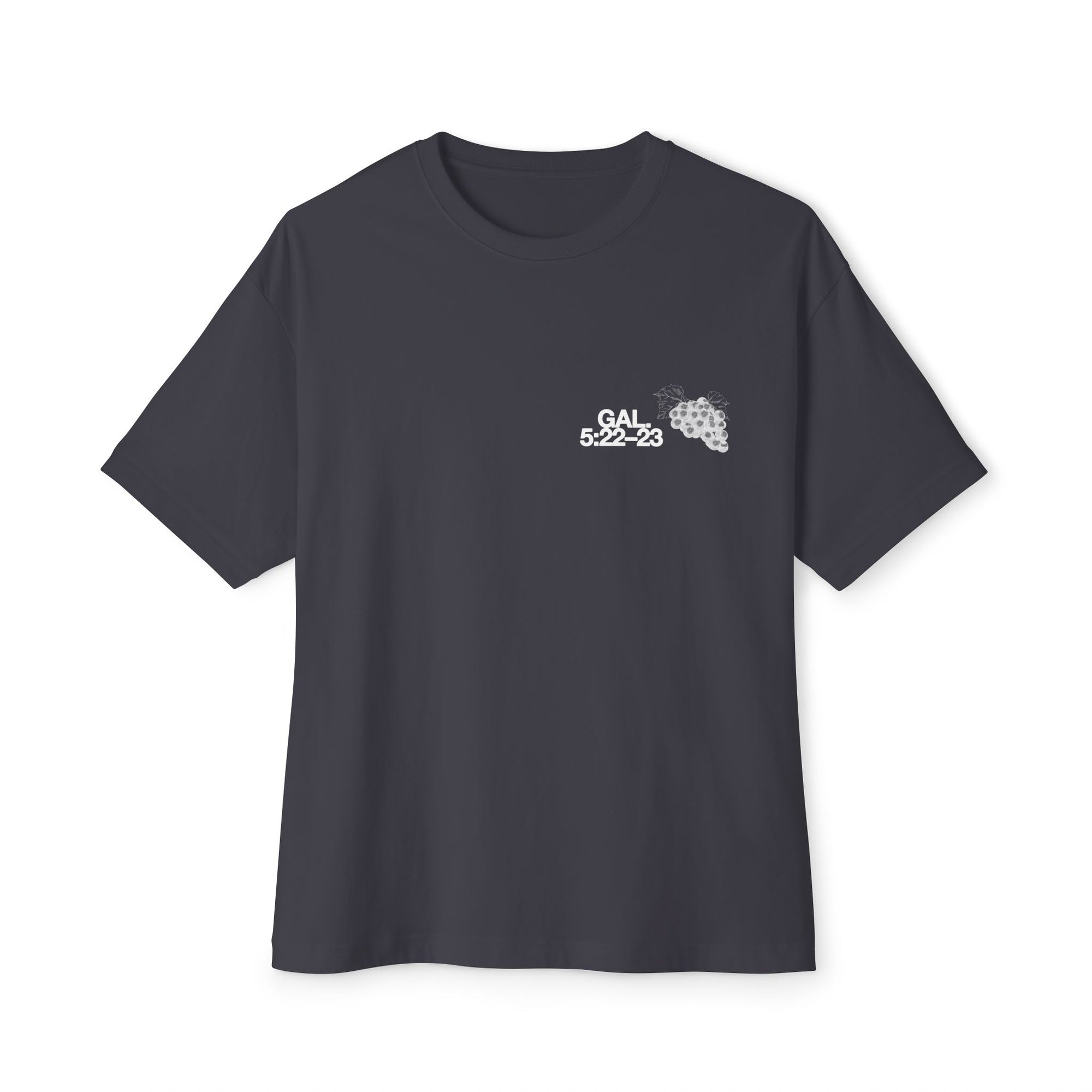 Unisex Oversized Boxy Tee - 'Fruit of the Spirit' Graphic T-Shirt for Casual Style, Layering, Gifts, Faith-Based Wear, Summer Fashion