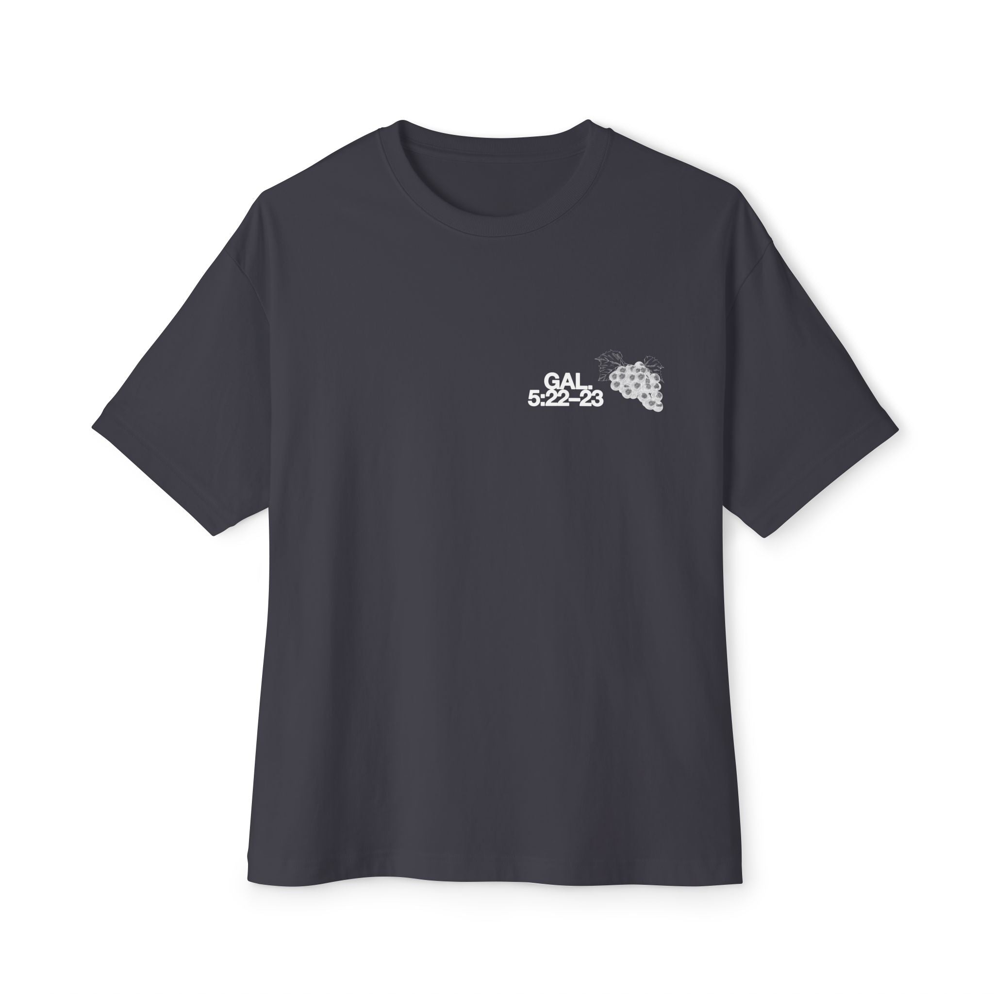 Unisex Oversized Boxy Tee - 'Fruit of the Spirit' Graphic T-Shirt for Casual Style, Layering, Gifts, Faith-Based Wear, Summer Fashion