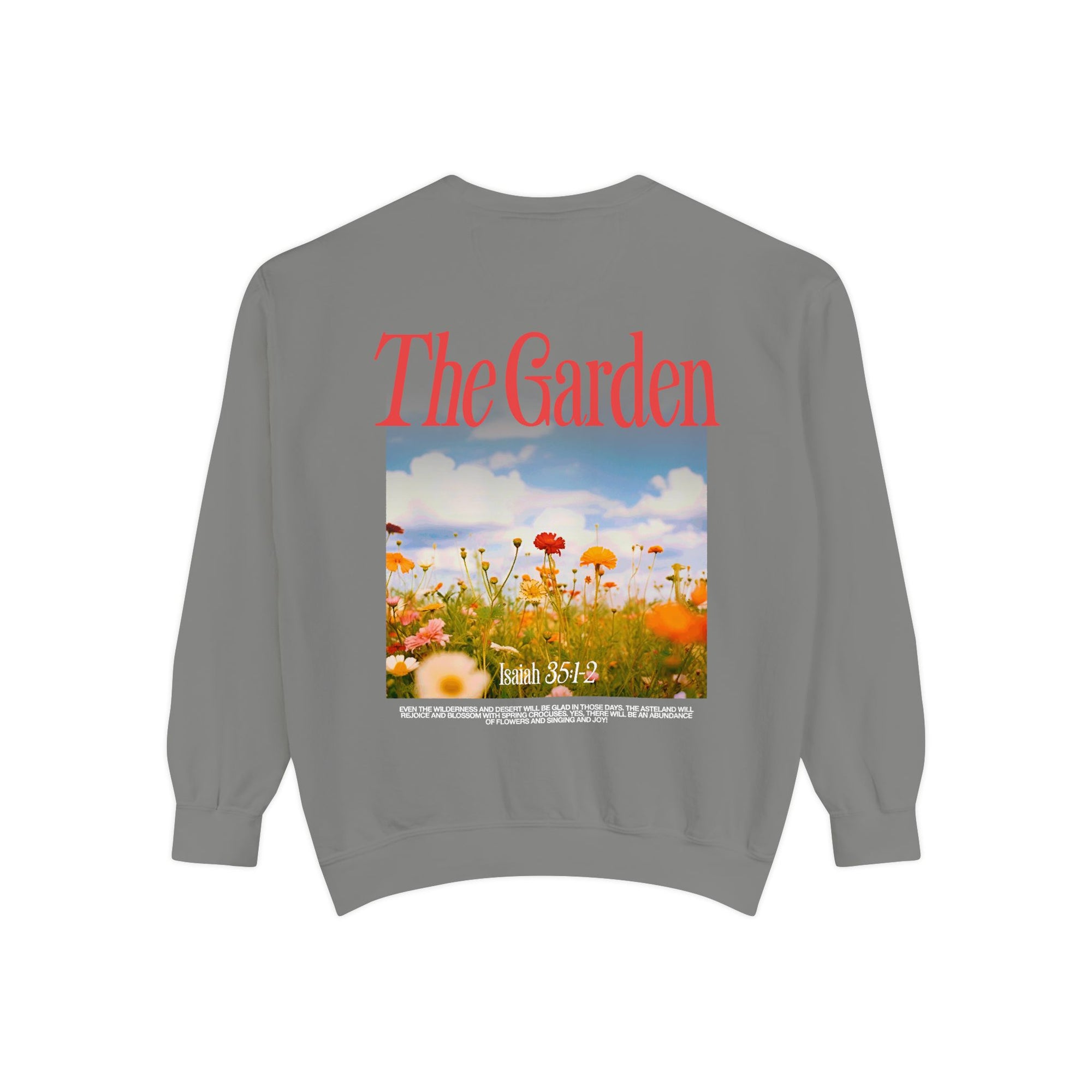 Garden Vibes Unisex Sweatshirt, Cozy Pullover, Nature Lover Gift, Spring Fashion, Casual Wear, Boho Sweater, Outdoor Activities