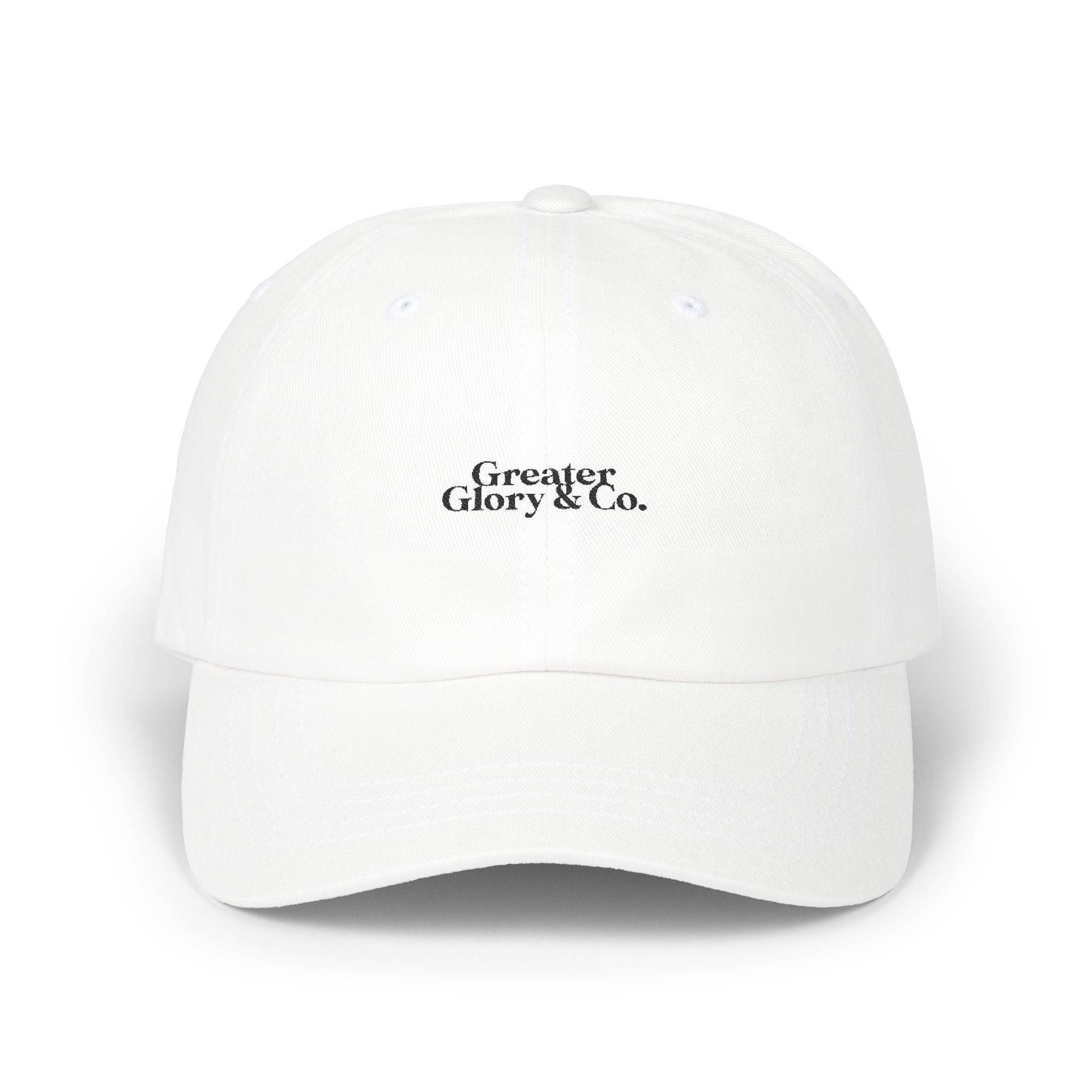 Classic Dad Cap w/Logo in black – Casual Style, Perfect Gift for Father's Day, Everyday Wear, Adjustable Hat, Trendy Accessories
