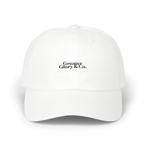 Classic Dad Cap w/Logo in black – Casual Style, Perfect Gift for Father's Day, Everyday Wear, Adjustable Hat, Trendy Accessories