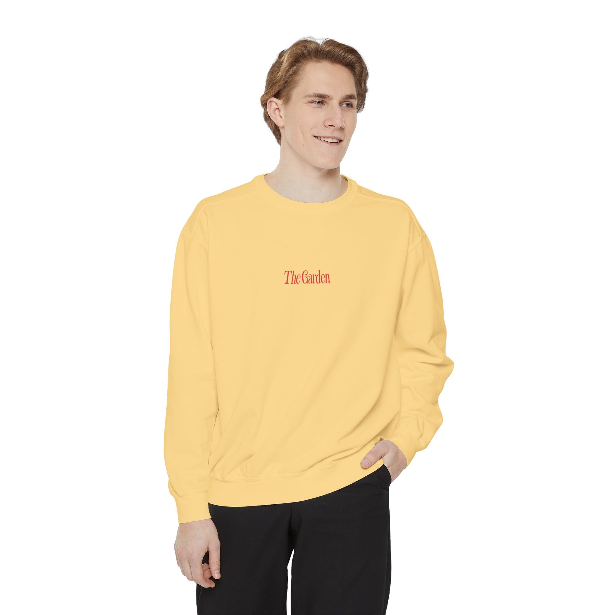 Garden Vibes Unisex Sweatshirt, Cozy Pullover, Nature Lover Gift, Spring Fashion, Casual Wear, Boho Sweater, Outdoor Activities