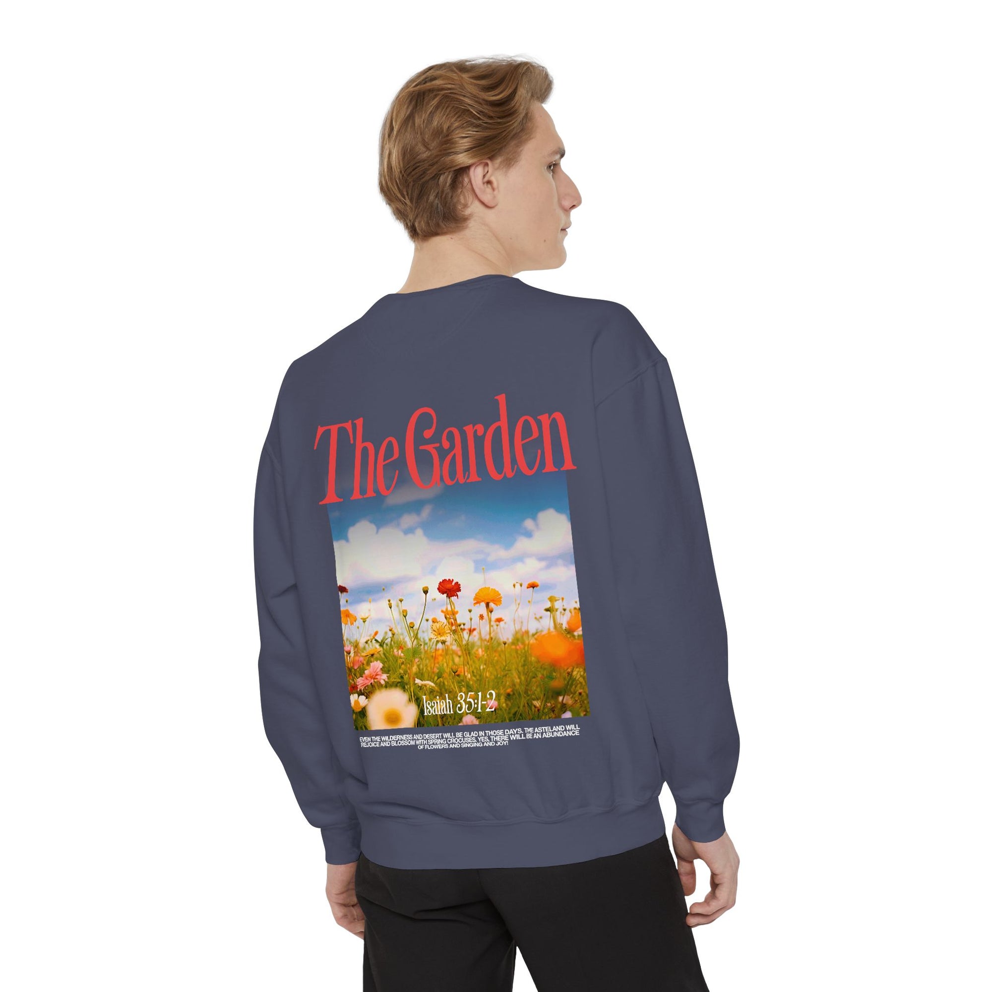 Garden Vibes Unisex Sweatshirt, Cozy Pullover, Nature Lover Gift, Spring Fashion, Casual Wear, Boho Sweater, Outdoor Activities