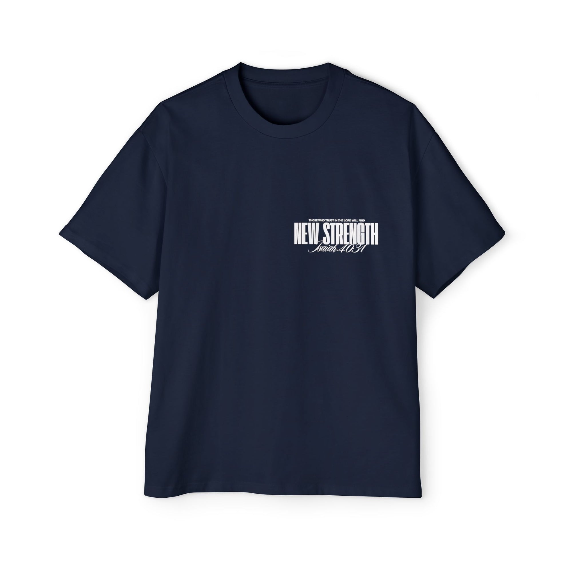 Soar with Strength – Oversized Tee Inspired by Isaiah 40:31 Men's Heavy Oversized Tee: Empowering Graphic Tee, Casual Streetwear, Unisex Comfort Shirt, Inspiring Gift for Him