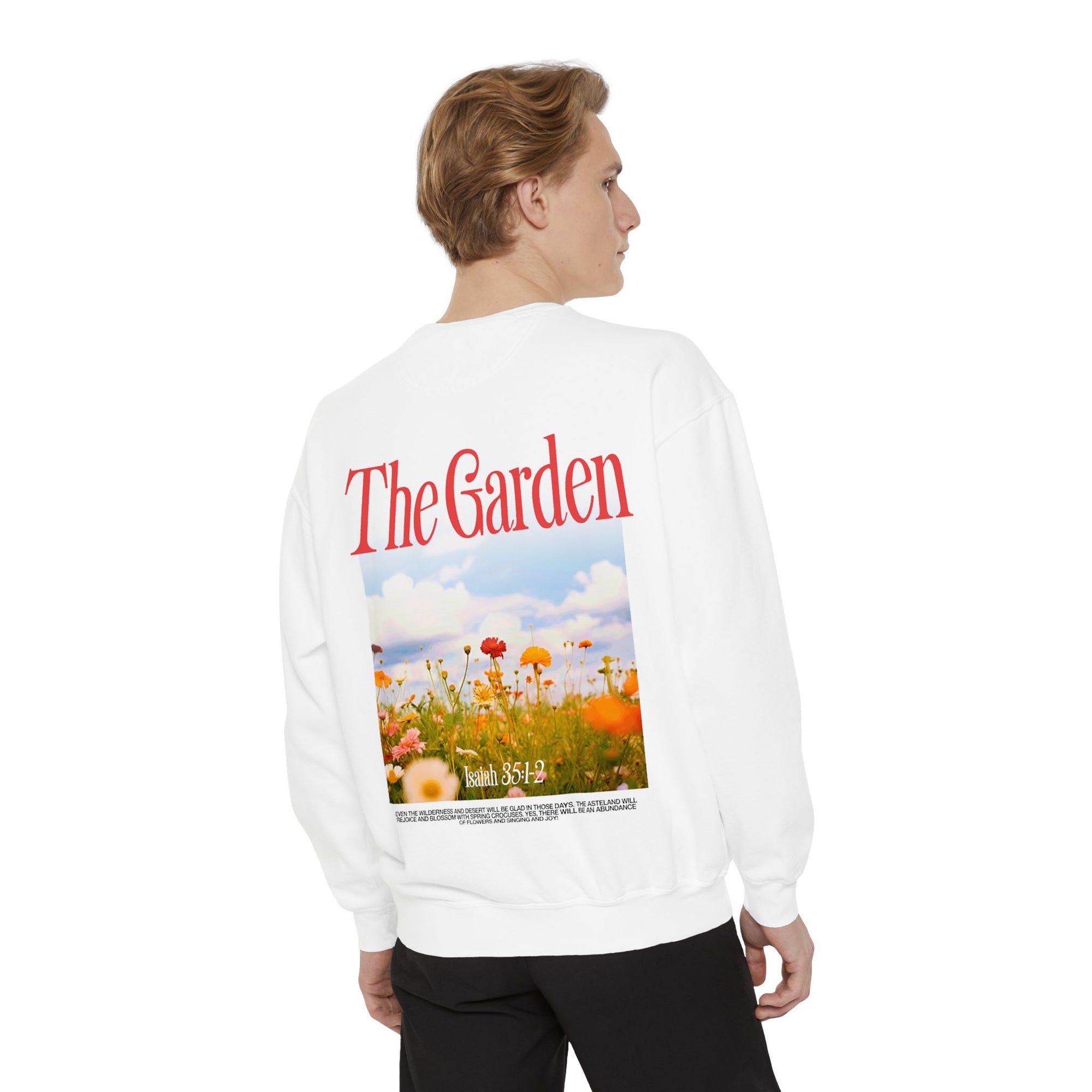 Garden Vibes Unisex Sweatshirt, Cozy Pullover, Nature Lover Gift, Spring Fashion, Casual Wear, Boho Sweater, Outdoor Activities