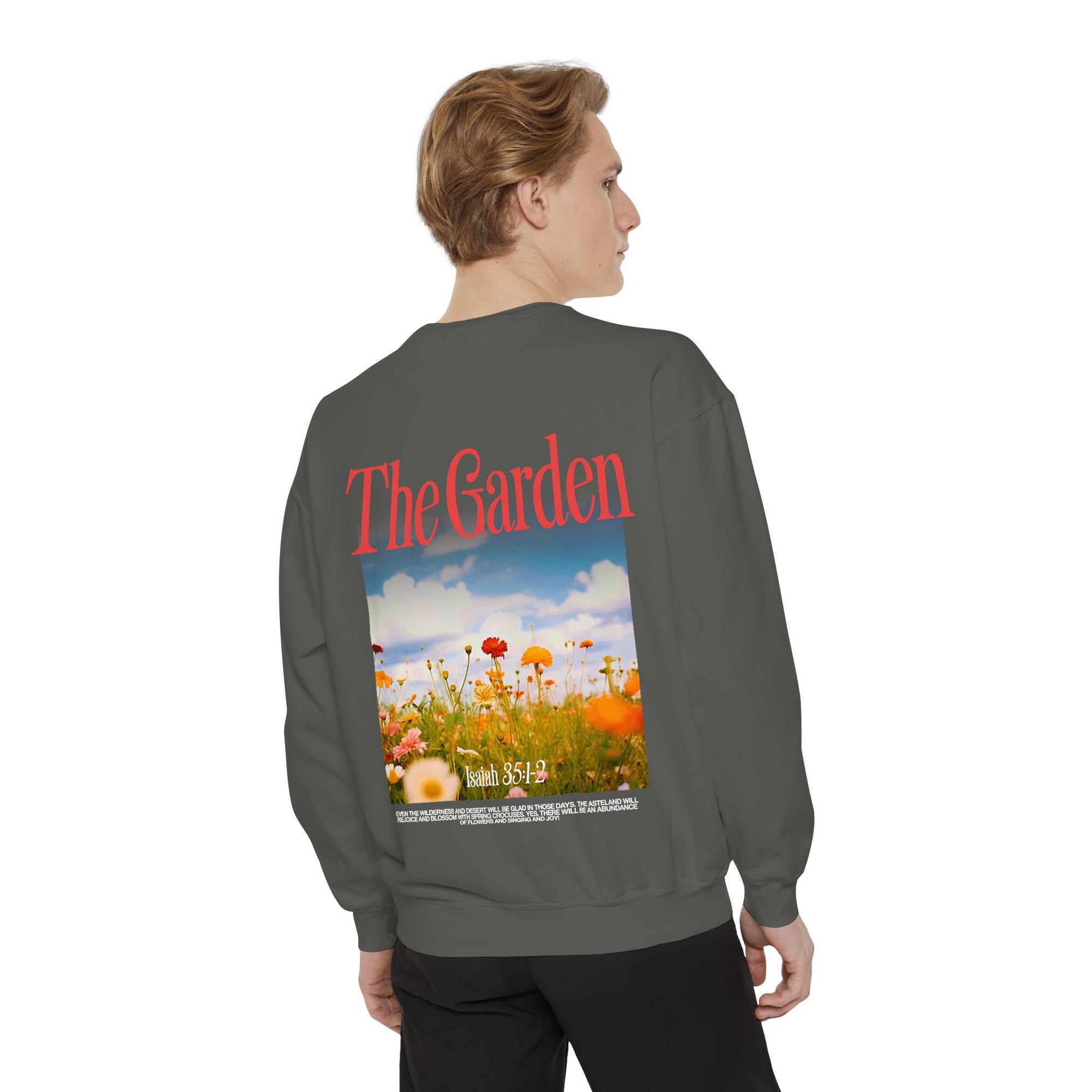 Garden Vibes Unisex Sweatshirt, Cozy Pullover, Nature Lover Gift, Spring Fashion, Casual Wear, Boho Sweater, Outdoor Activities