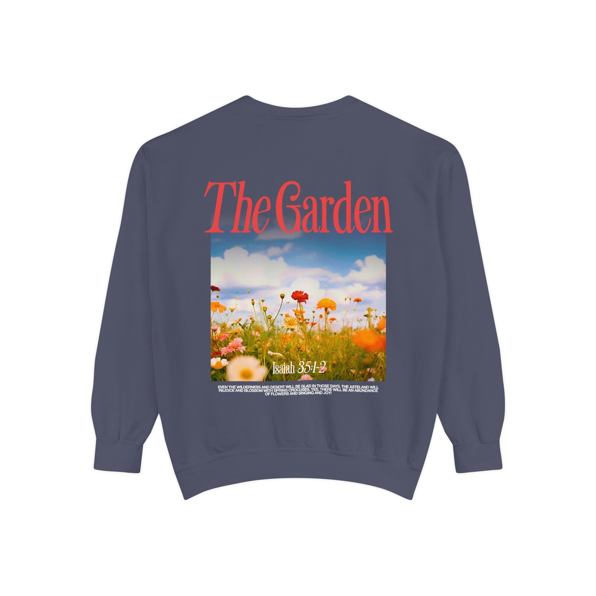 Garden Vibes Unisex Sweatshirt, Cozy Pullover, Nature Lover Gift, Spring Fashion, Casual Wear, Boho Sweater, Outdoor Activities