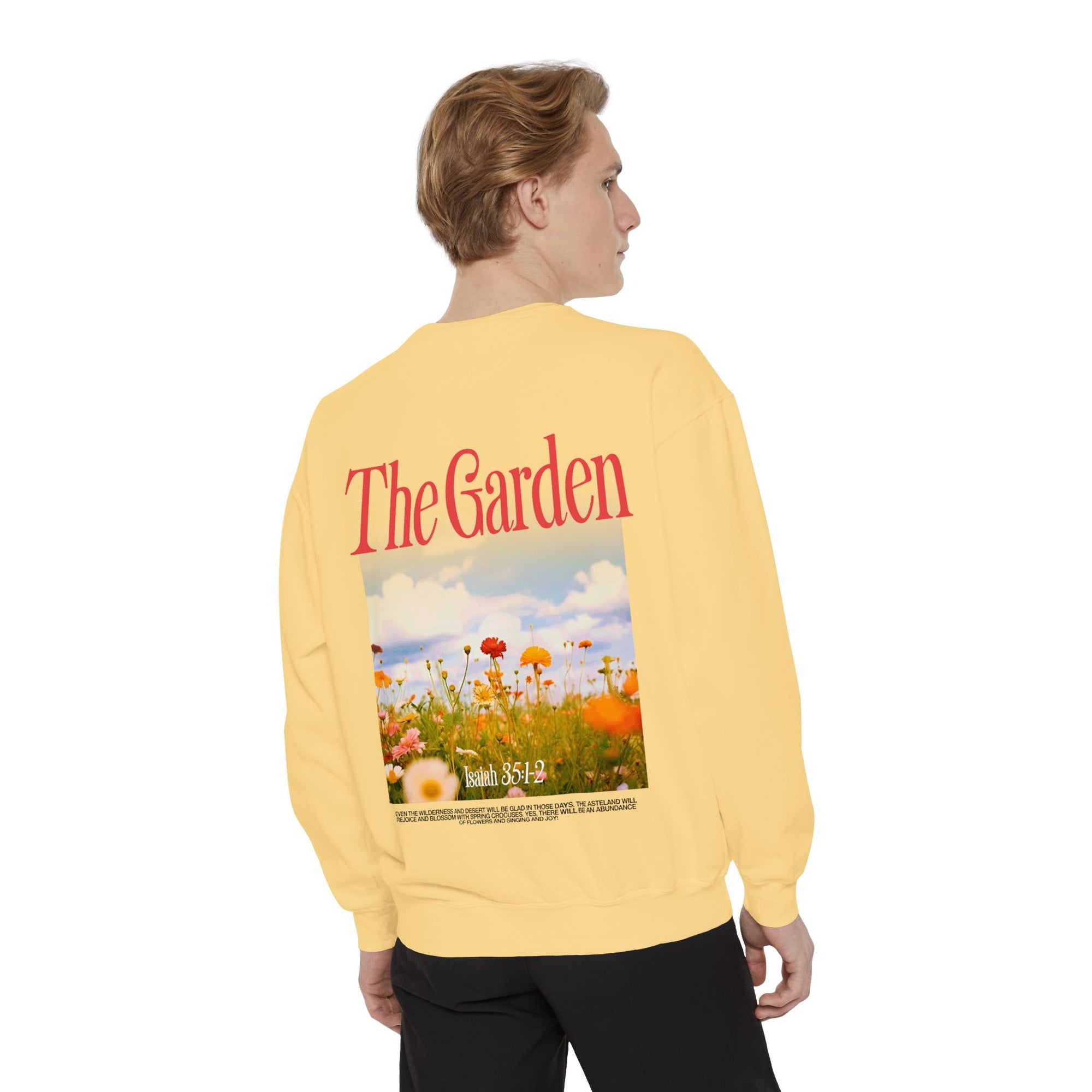 Garden Vibes Unisex Sweatshirt, Cozy Pullover, Nature Lover Gift, Spring Fashion, Casual Wear, Boho Sweater, Outdoor Activities