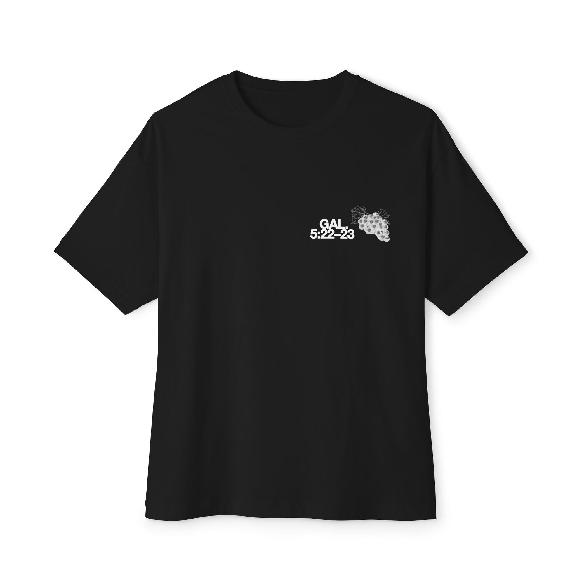 Unisex Oversized Boxy Tee - 'Fruit of the Spirit' Graphic T-Shirt for Casual Style, Layering, Gifts, Faith-Based Wear, Summer Fashion