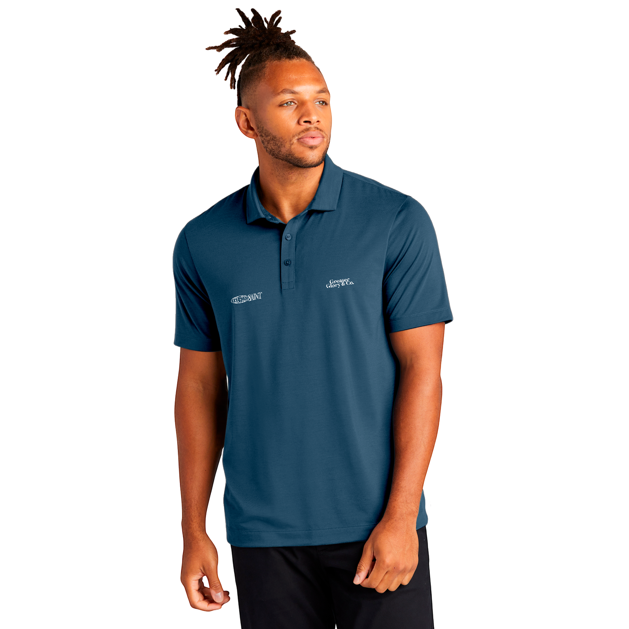SAINT Men's Stretch Jersey Polo - Versatile Casual Wear, Ideal for Work or Leisure, Perfect Gift for Father's Day, Summer Outings, Active [...]