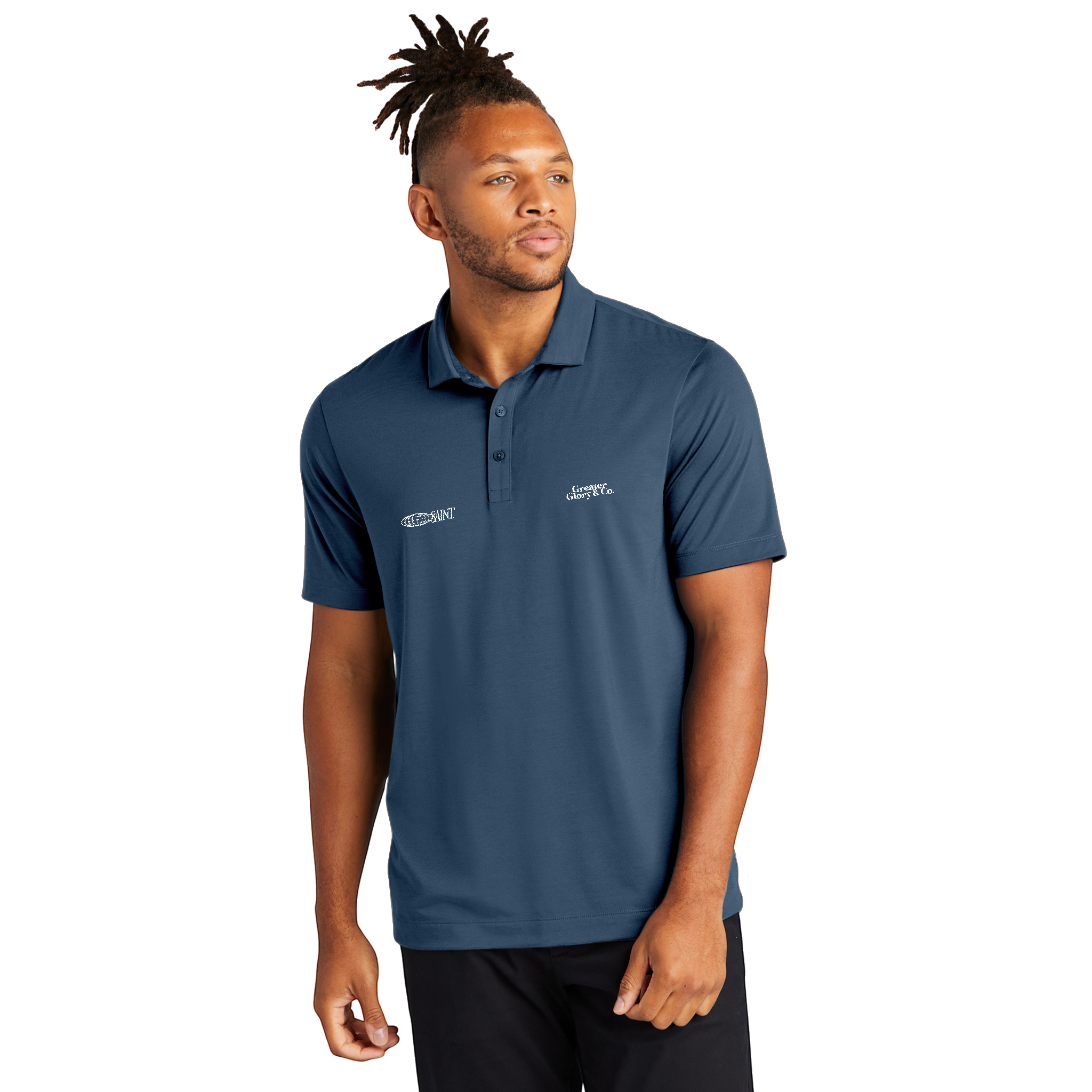 SAINT Men's Stretch Jersey Polo - Versatile Casual Wear, Ideal for Work or Leisure, Perfect Gift for Father's Day, Summer Outings, Active [...]