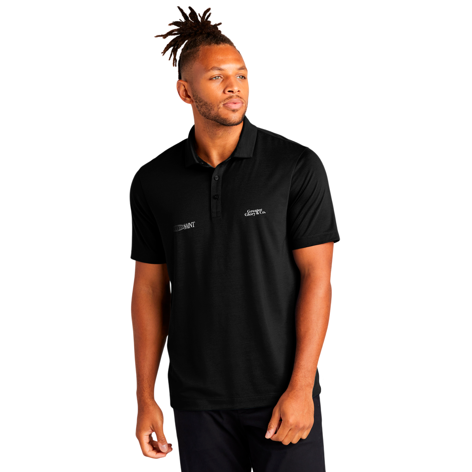 SAINT Men's Stretch Jersey Polo - Versatile Casual Wear, Ideal for Work or Leisure, Perfect Gift for Father's Day, Summer Outings, Active [...]