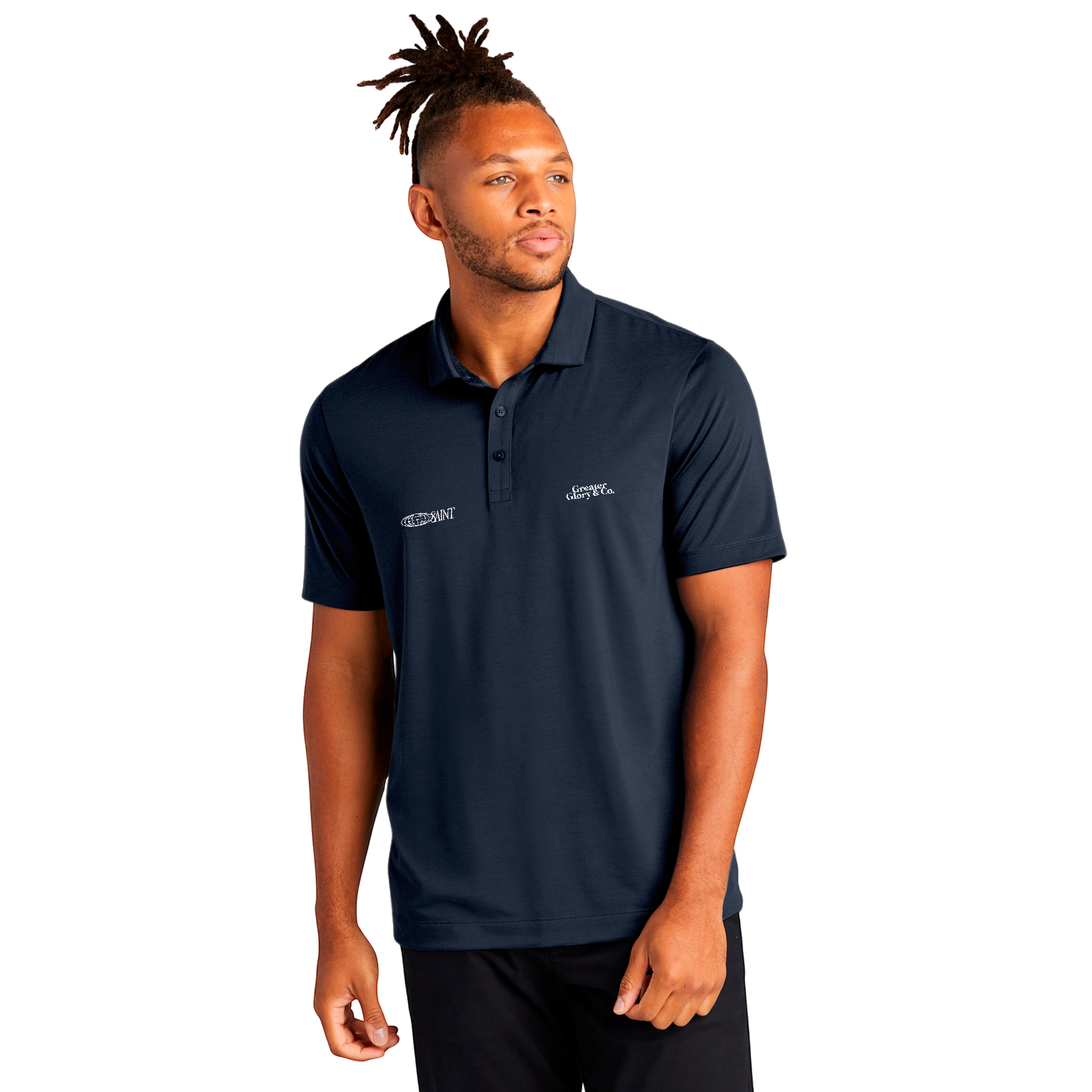 SAINT Men's Stretch Jersey Polo - Versatile Casual Wear, Ideal for Work or Leisure, Perfect Gift for Father's Day, Summer Outings, Active [...]