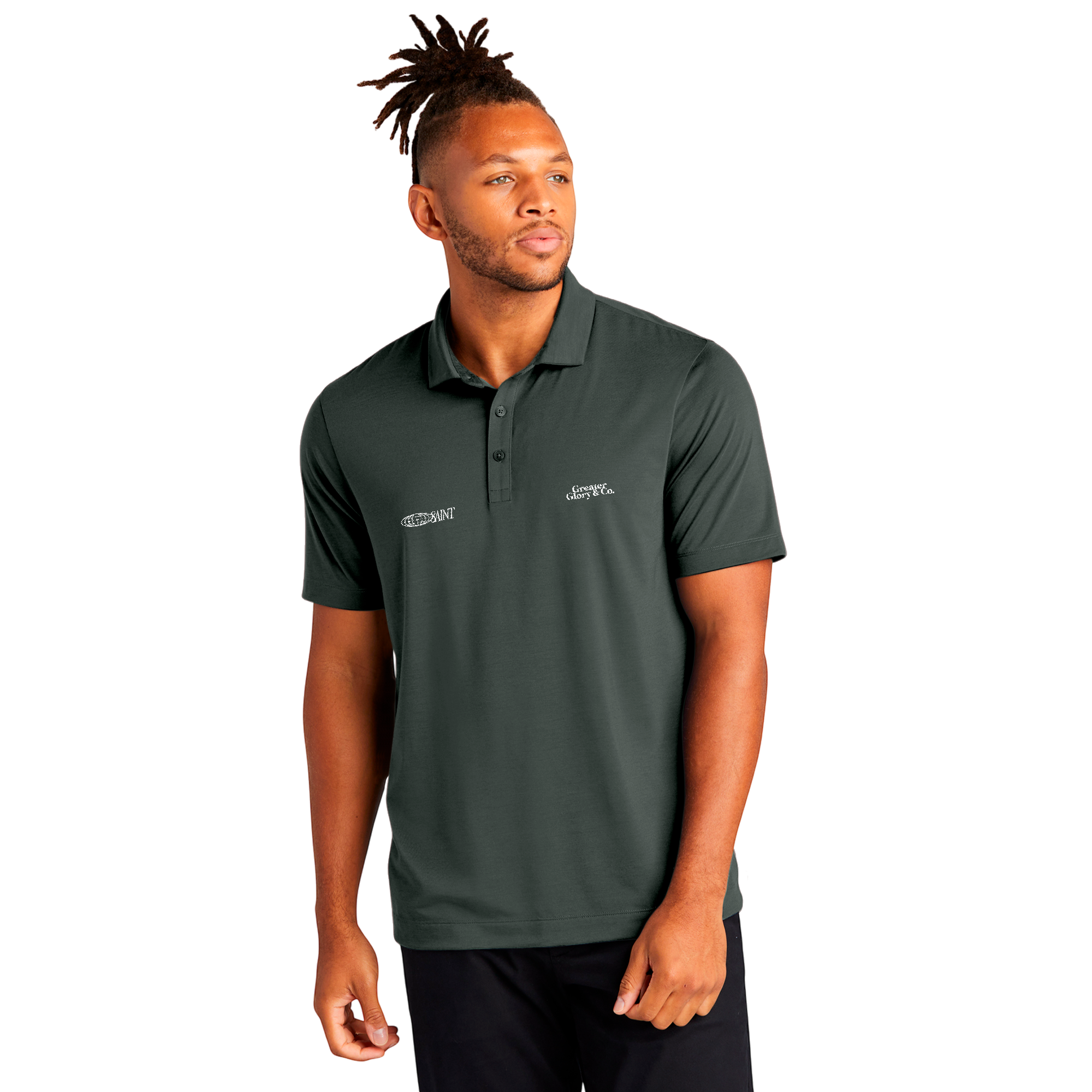 SAINT Men's Stretch Jersey Polo - Versatile Casual Wear, Ideal for Work or Leisure, Perfect Gift for Father's Day, Summer Outings, Active [...]