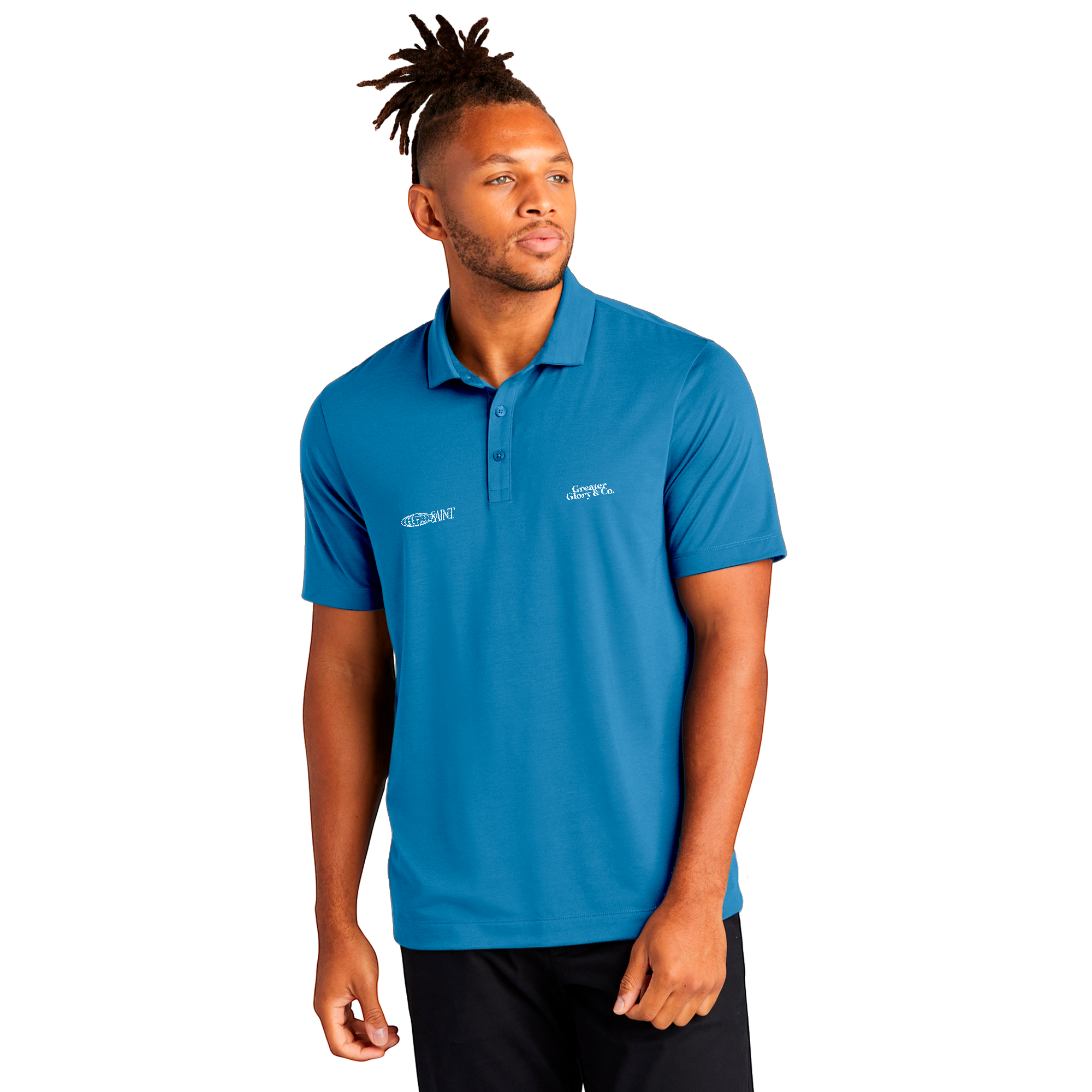 SAINT Men's Stretch Jersey Polo - Versatile Casual Wear, Ideal for Work or Leisure, Perfect Gift for Father's Day, Summer Outings, Active [...]