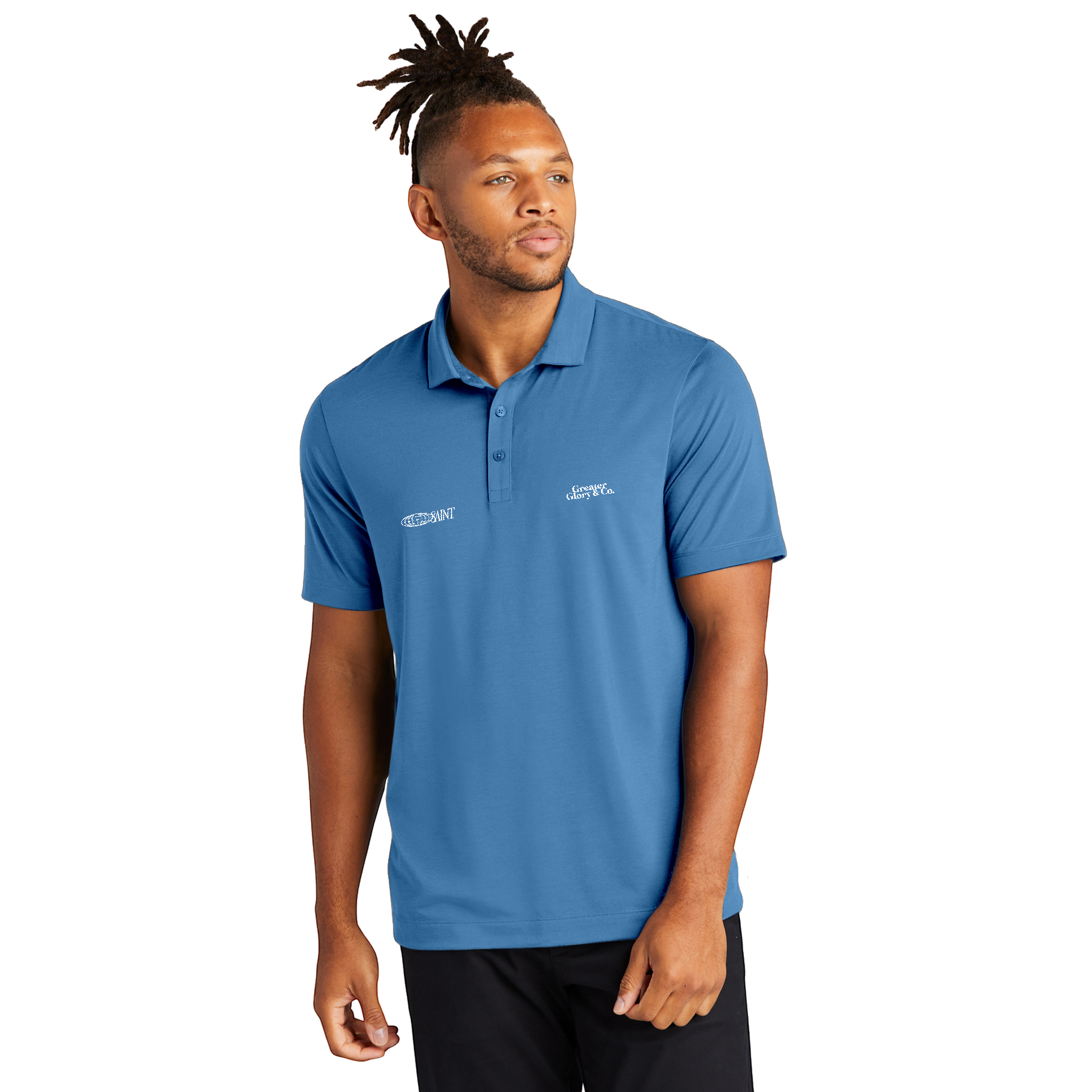 SAINT Men's Stretch Jersey Polo - Versatile Casual Wear, Ideal for Work or Leisure, Perfect Gift for Father's Day, Summer Outings, Active [...]