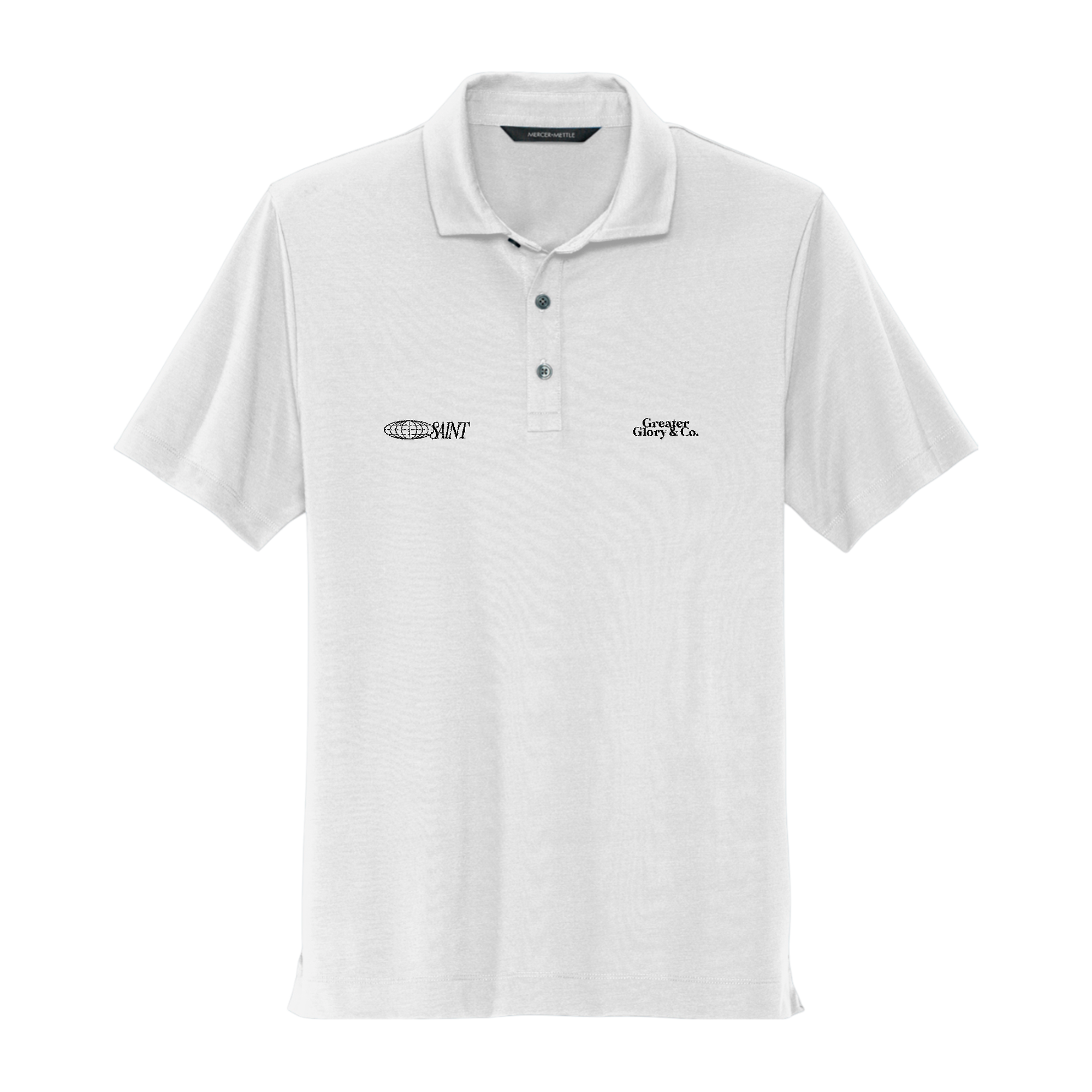 SAINT White Men's Stretch Jersey Polo - Versatile Casual Wear, Ideal for Work or Leisure, Perfect Gift for Father's Day, Summer Outings, Active [...]