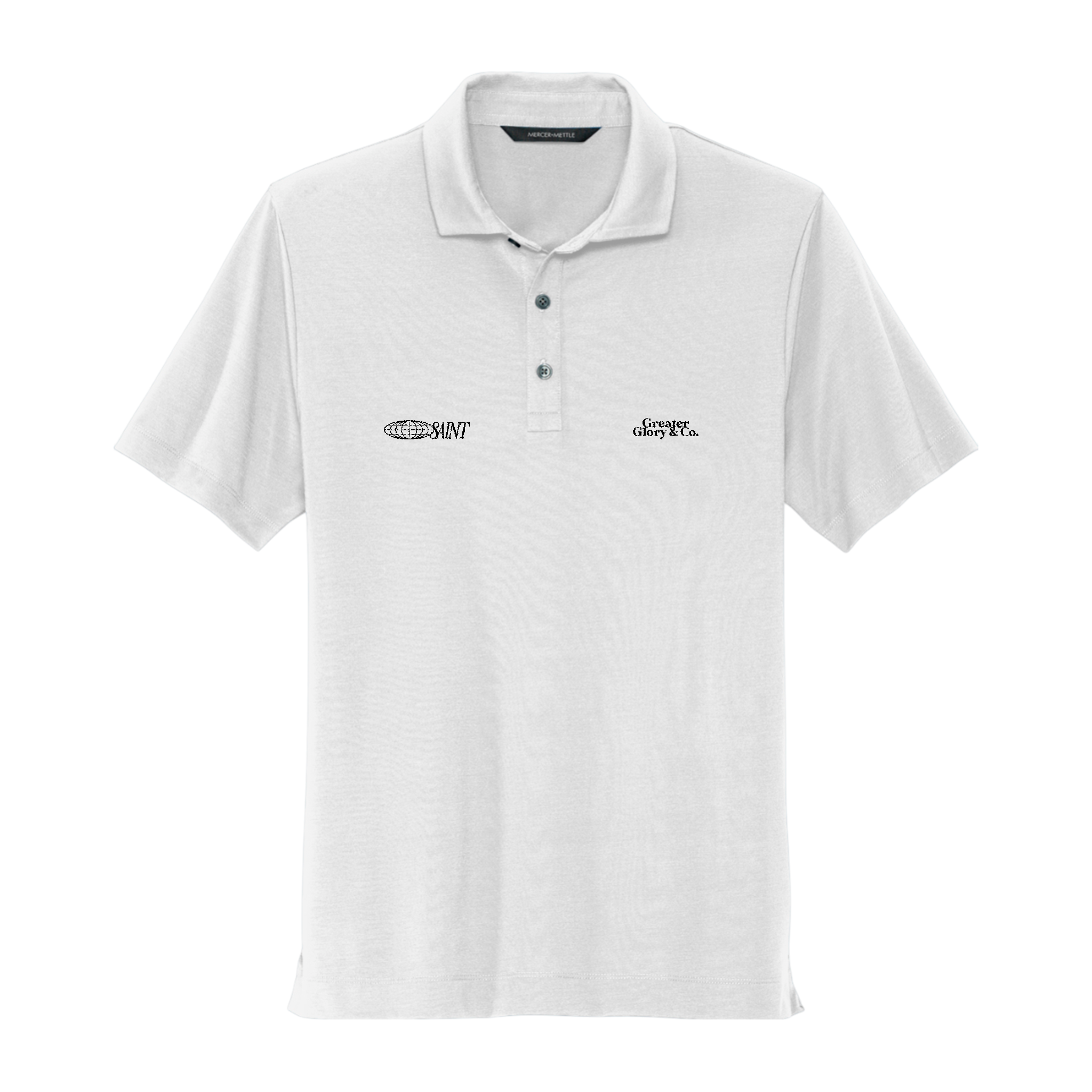 SAINT White Men's Stretch Jersey Polo - Versatile Casual Wear, Ideal for Work or Leisure, Perfect Gift for Father's Day, Summer Outings, Active [...]