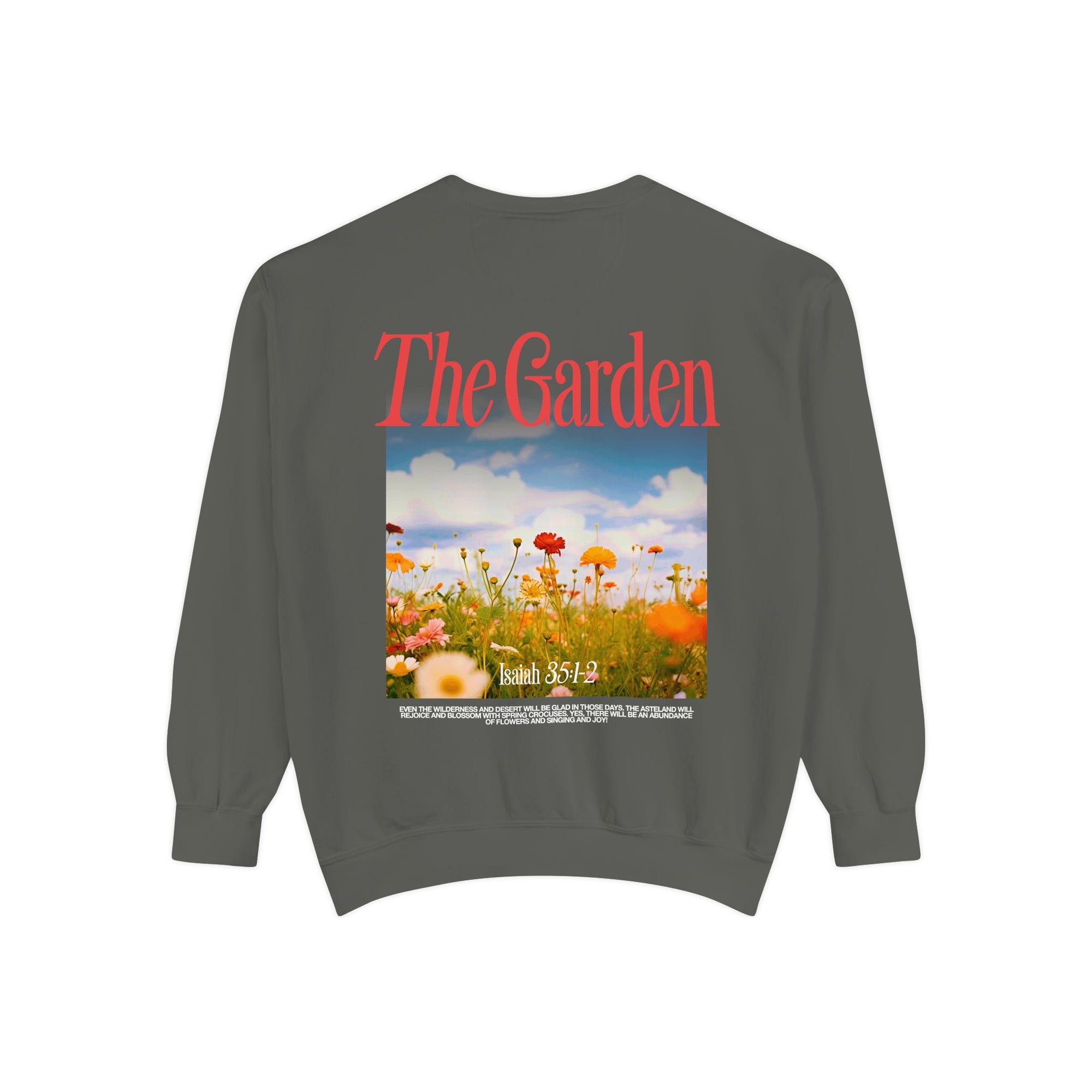 Garden Vibes Unisex Sweatshirt, Cozy Pullover, Nature Lover Gift, Spring Fashion, Casual Wear, Boho Sweater, Outdoor Activities