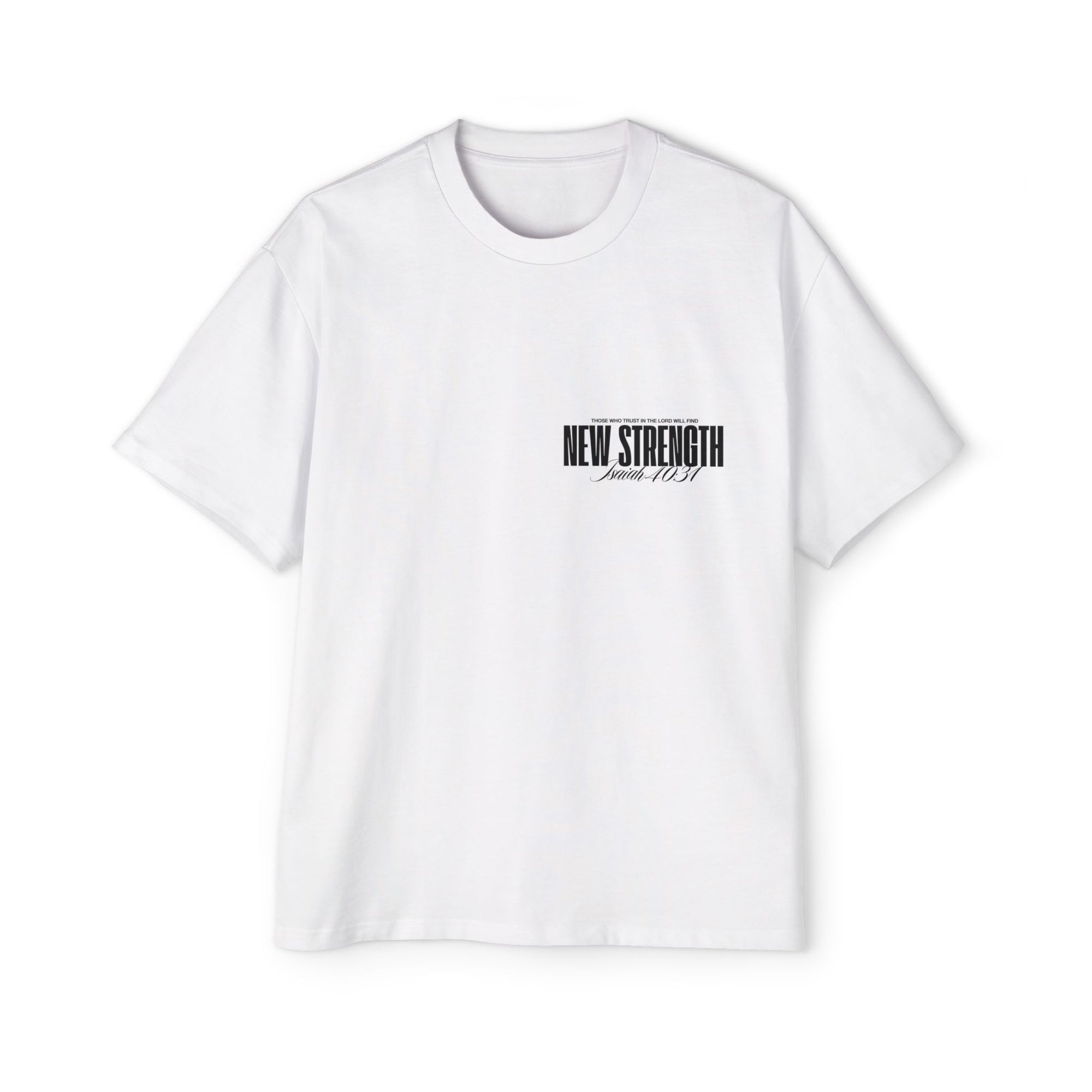 Soar with Strength – Oversized Tee Inspired by Isaiah 40:31 Men's Heavy Oversized Tee: Empowering Graphic Tee, Casual Streetwear, Unisex Comfort Shirt, Inspiring Gift for Him