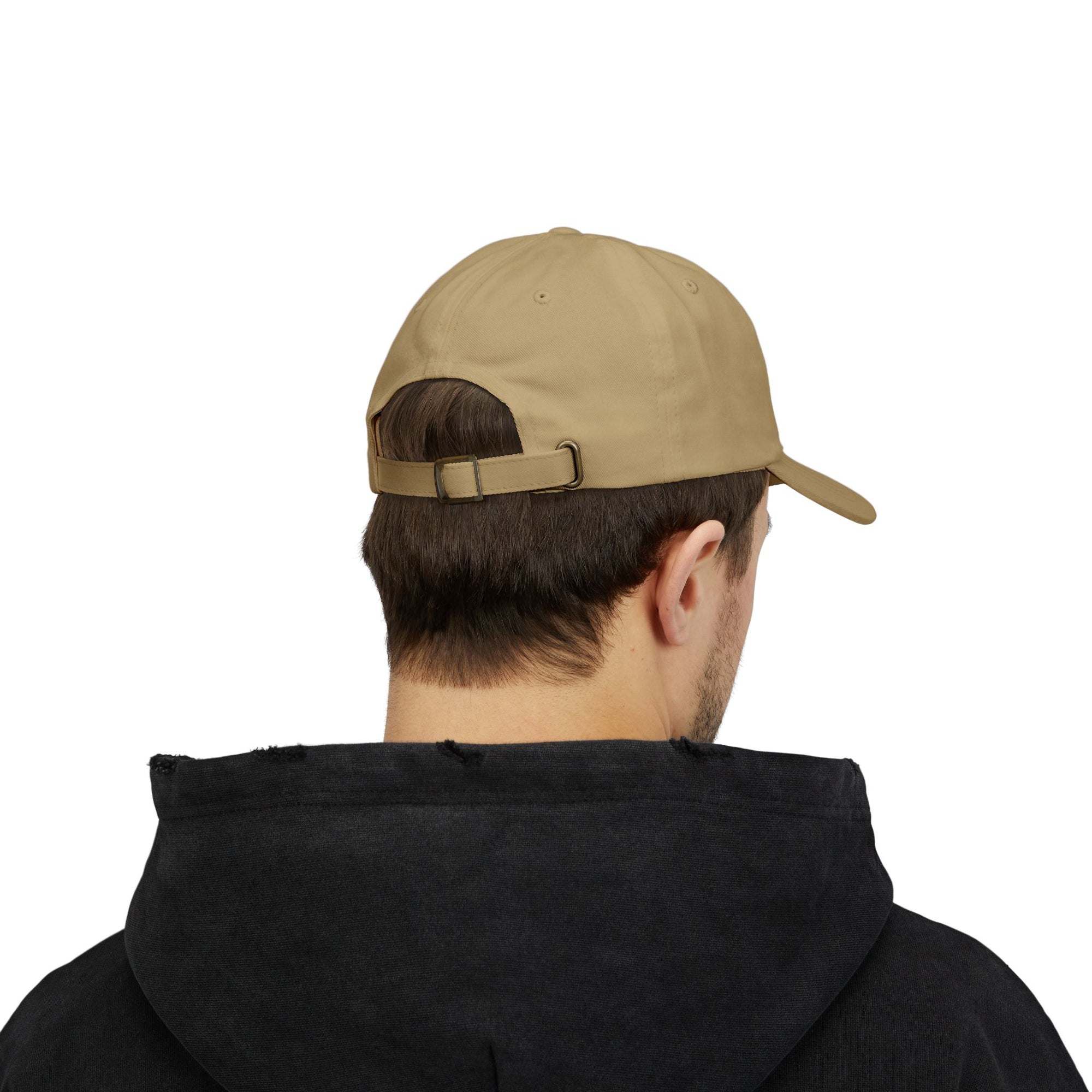 Classic Dad Cap w/Logo in white – Casual Style, Perfect Gift for Father's Day, Everyday Wear, Adjustable Hat, Trendy Accessories