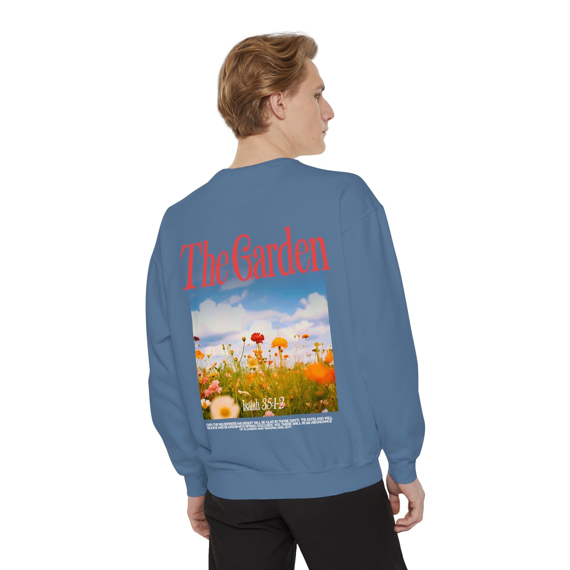 Garden Vibes Unisex Sweatshirt, Cozy Pullover, Nature Lover Gift, Spring Fashion, Casual Wear, Boho Sweater, Outdoor Activities