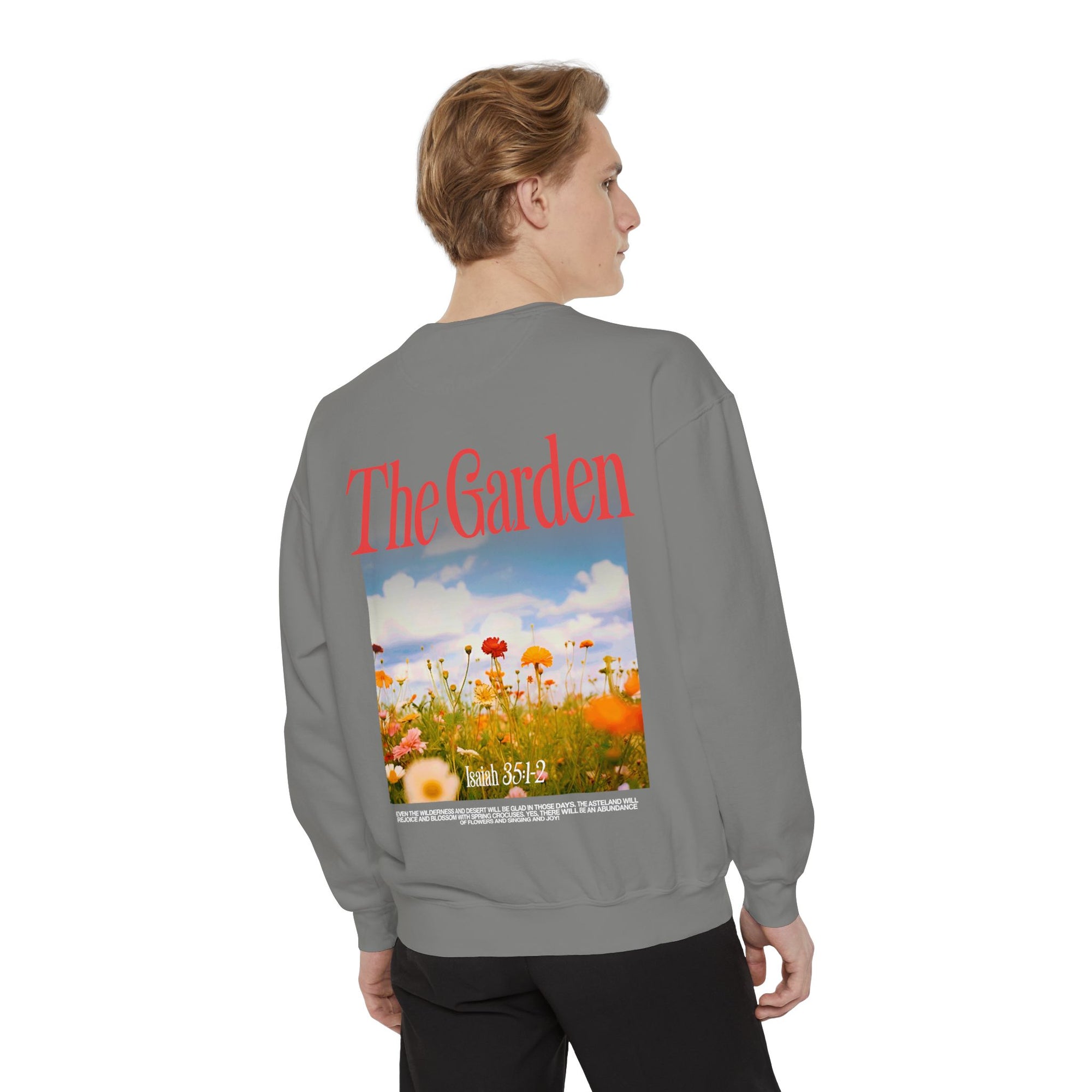 Garden Vibes Unisex Sweatshirt, Cozy Pullover, Nature Lover Gift, Spring Fashion, Casual Wear, Boho Sweater, Outdoor Activities