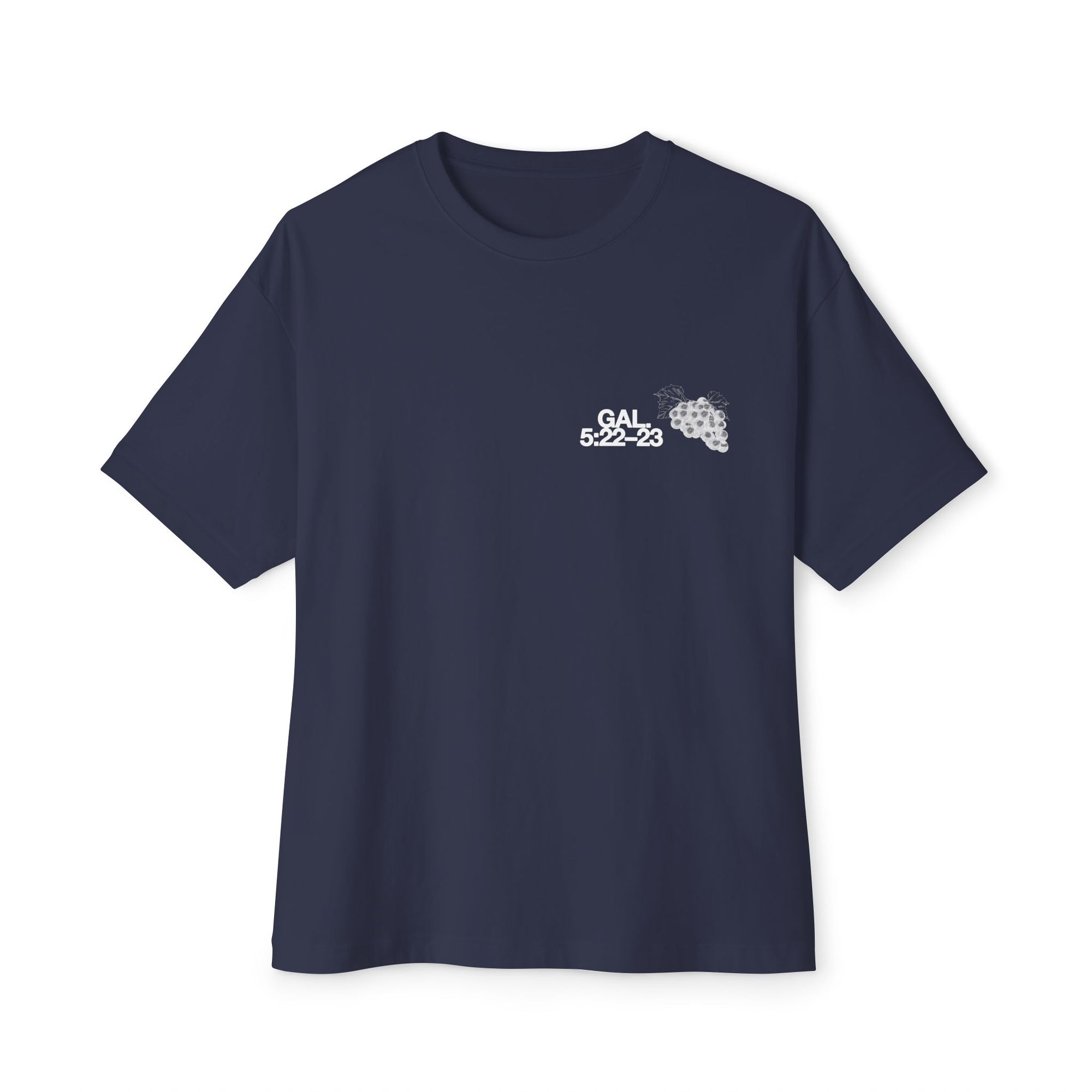 Unisex Oversized Boxy Tee - 'Fruit of the Spirit' Graphic T-Shirt for Casual Style, Layering, Gifts, Faith-Based Wear, Summer Fashion
