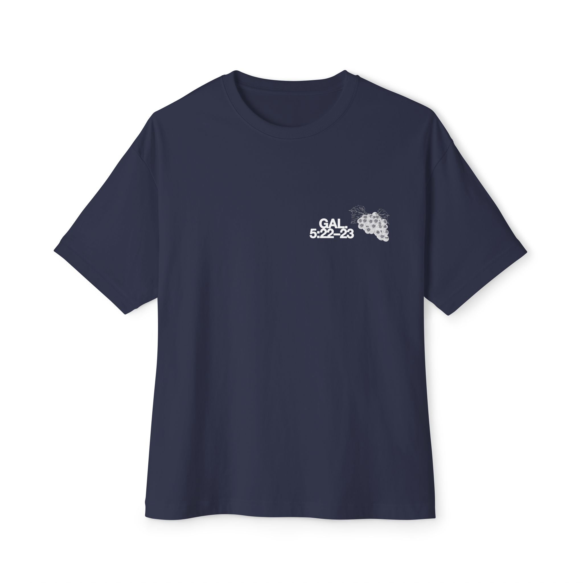 Unisex Oversized Boxy Tee - 'Fruit of the Spirit' Graphic T-Shirt for Casual Style, Layering, Gifts, Faith-Based Wear, Summer Fashion