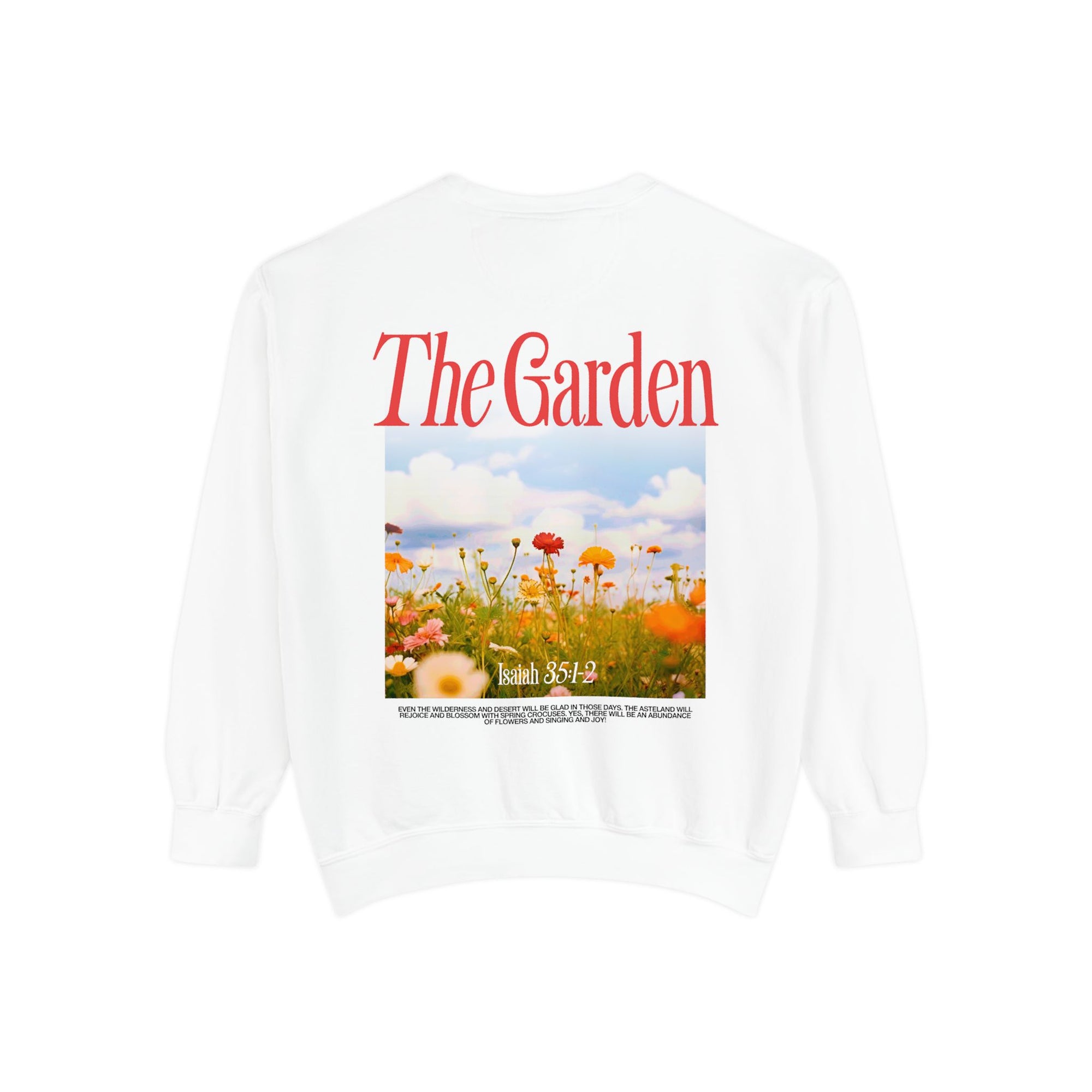 Garden Vibes Unisex Sweatshirt, Cozy Pullover, Nature Lover Gift, Spring Fashion, Casual Wear, Boho Sweater, Outdoor Activities