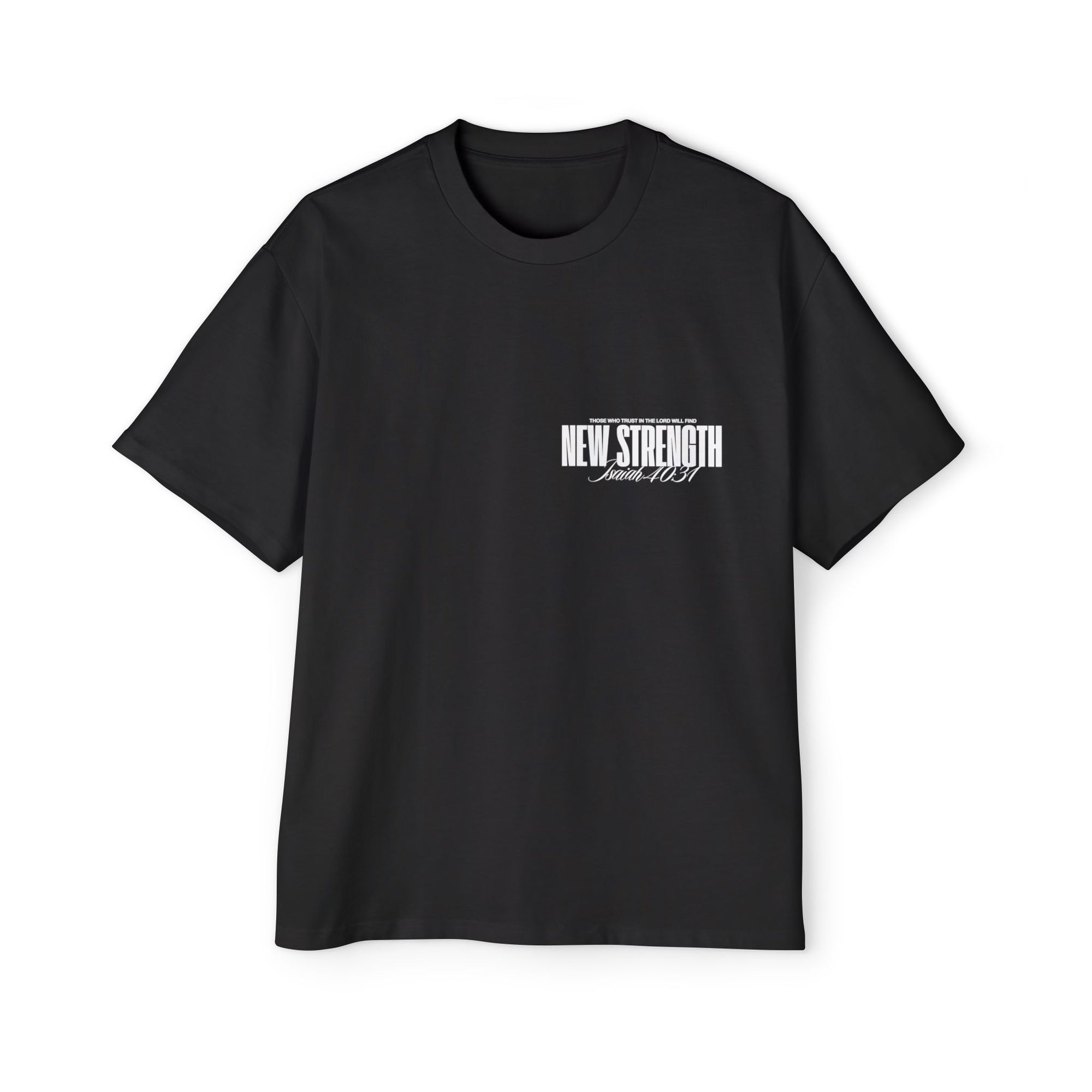 Soar with Strength – Oversized Tee Inspired by Isaiah 40:31 Men's Heavy Oversized Tee: Empowering Graphic Tee, Casual Streetwear, Unisex Comfort Shirt, Inspiring Gift for Him