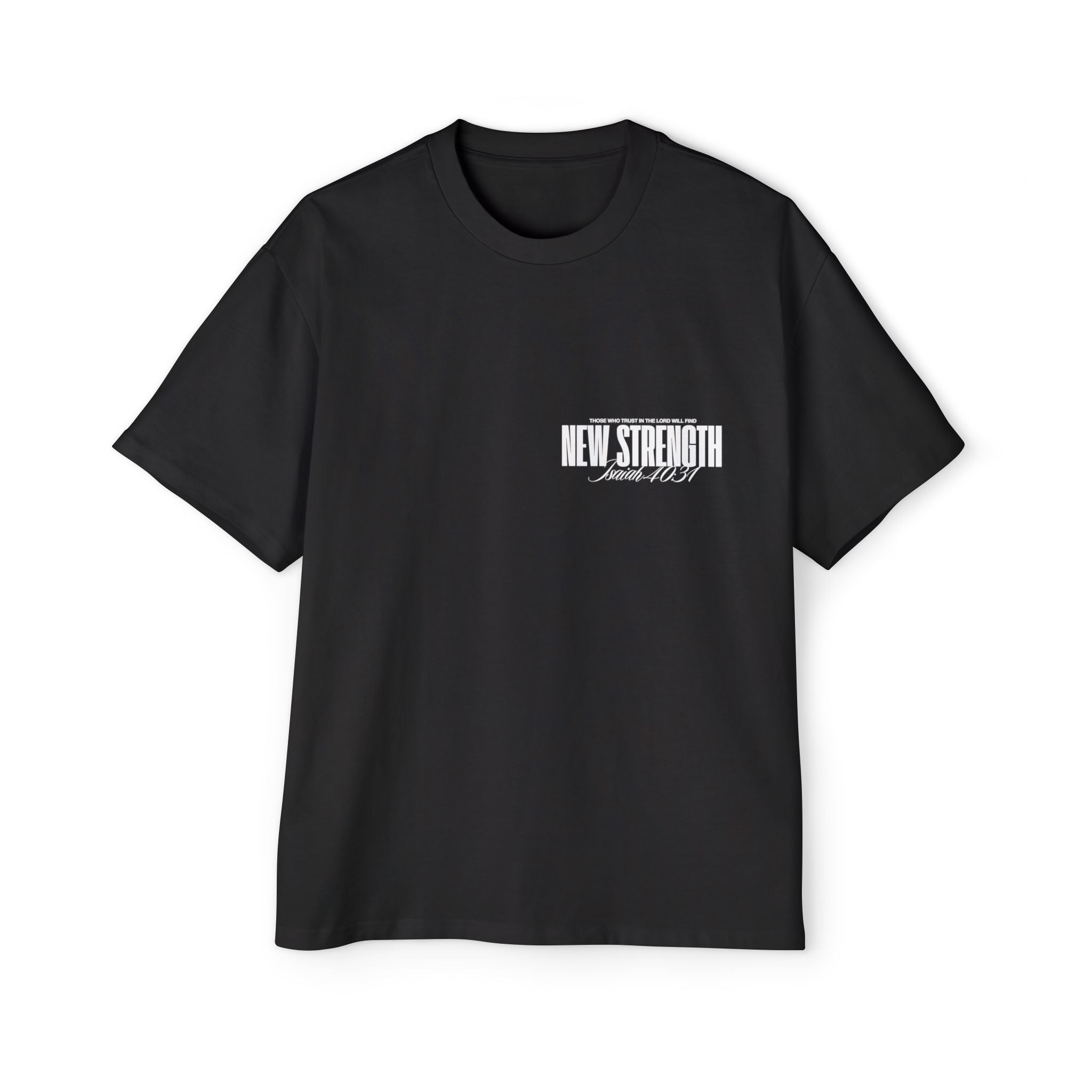 Soar with Strength – Oversized Tee Inspired by Isaiah 40:31 Men's Heavy Oversized Tee: Empowering Graphic Tee, Casual Streetwear, Unisex Comfort Shirt, Inspiring Gift for Him