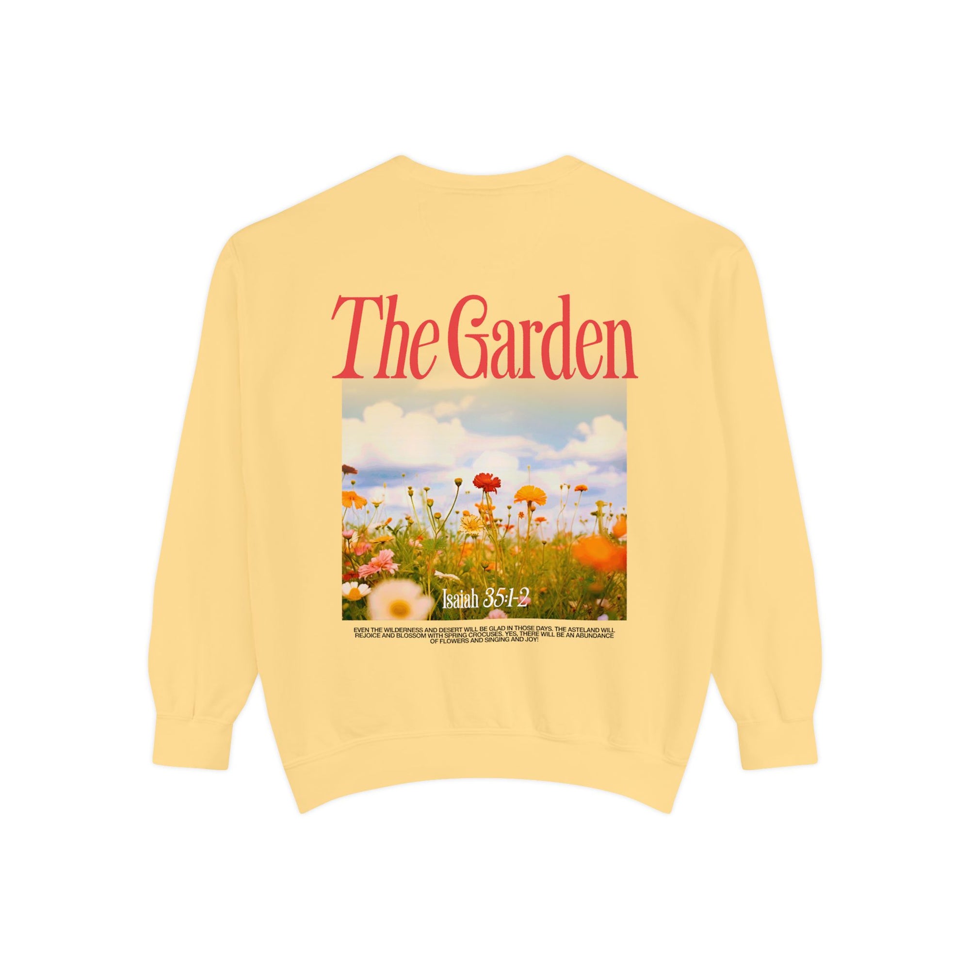 Garden Vibes Unisex Sweatshirt, Cozy Pullover, Nature Lover Gift, Spring Fashion, Casual Wear, Boho Sweater, Outdoor Activities
