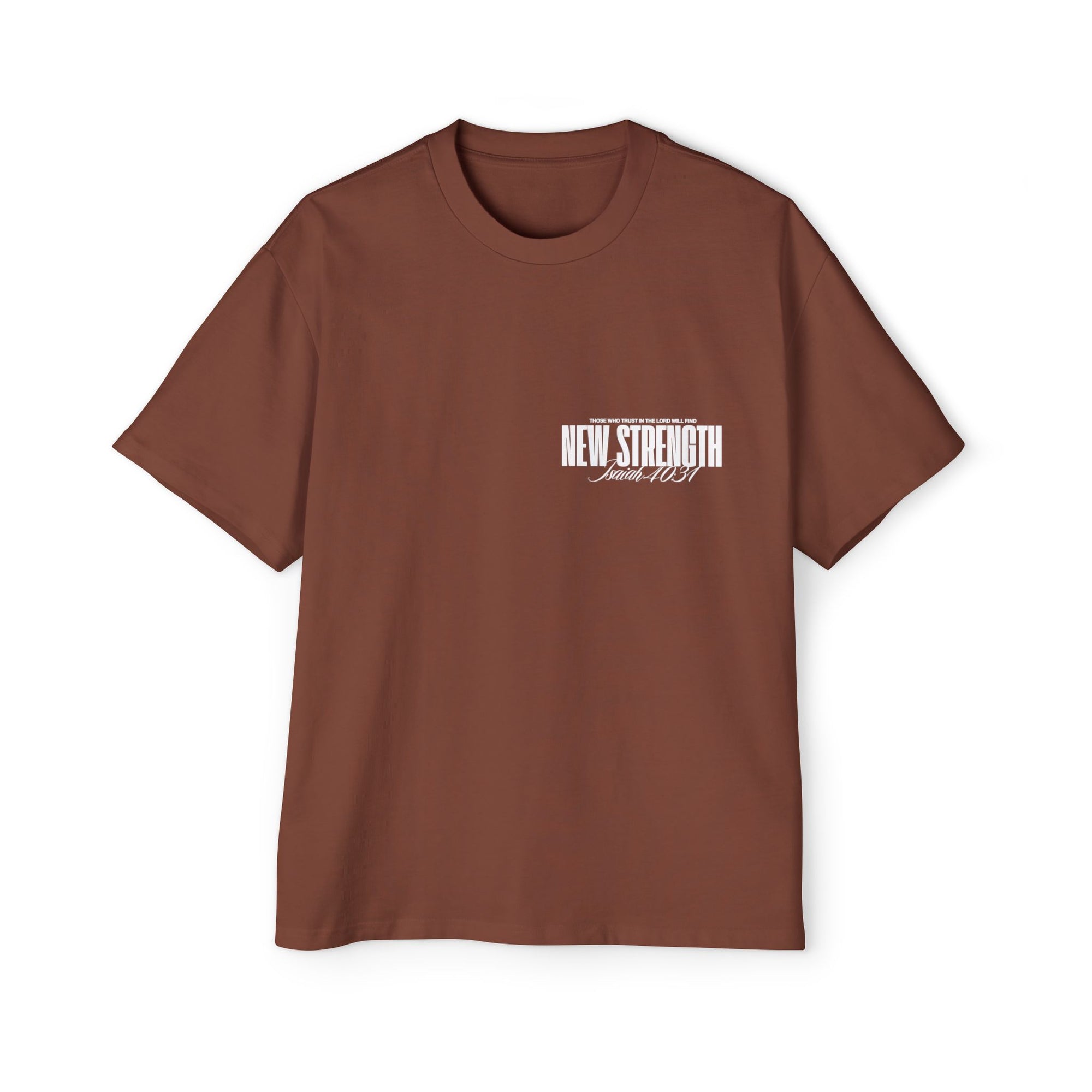 Soar with Strength – Oversized Tee Inspired by Isaiah 40:31 Men's Heavy Oversized Tee: Empowering Graphic Tee, Casual Streetwear, Unisex Comfort Shirt, Inspiring Gift for Him